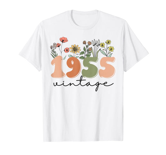 70 Years Old 1955 70Th Birthday T-Shirt - Custom Art Print for Adults - T-Shirt, Sweatshirt, Hoodie