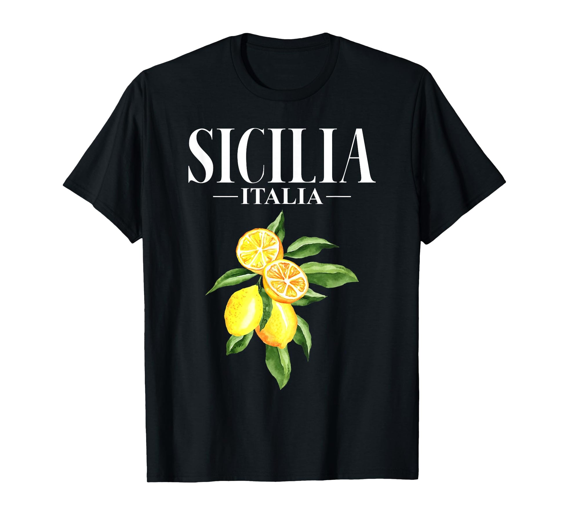 Sicilia Italia Lemon Sicily Sicilian T-Shirt - Minimalist Print for Adults - T-Shirt, Sweatshirt, Hoodie