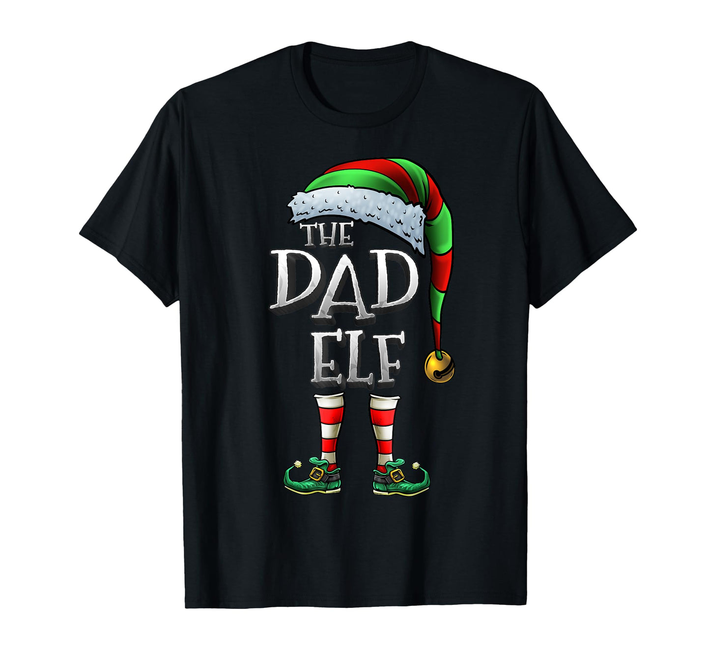 Dad Elf Matching Family Dad Elf T-Shirt - Graphic Print Men Women - T-Shirt, Sweatshirt, Hoodie