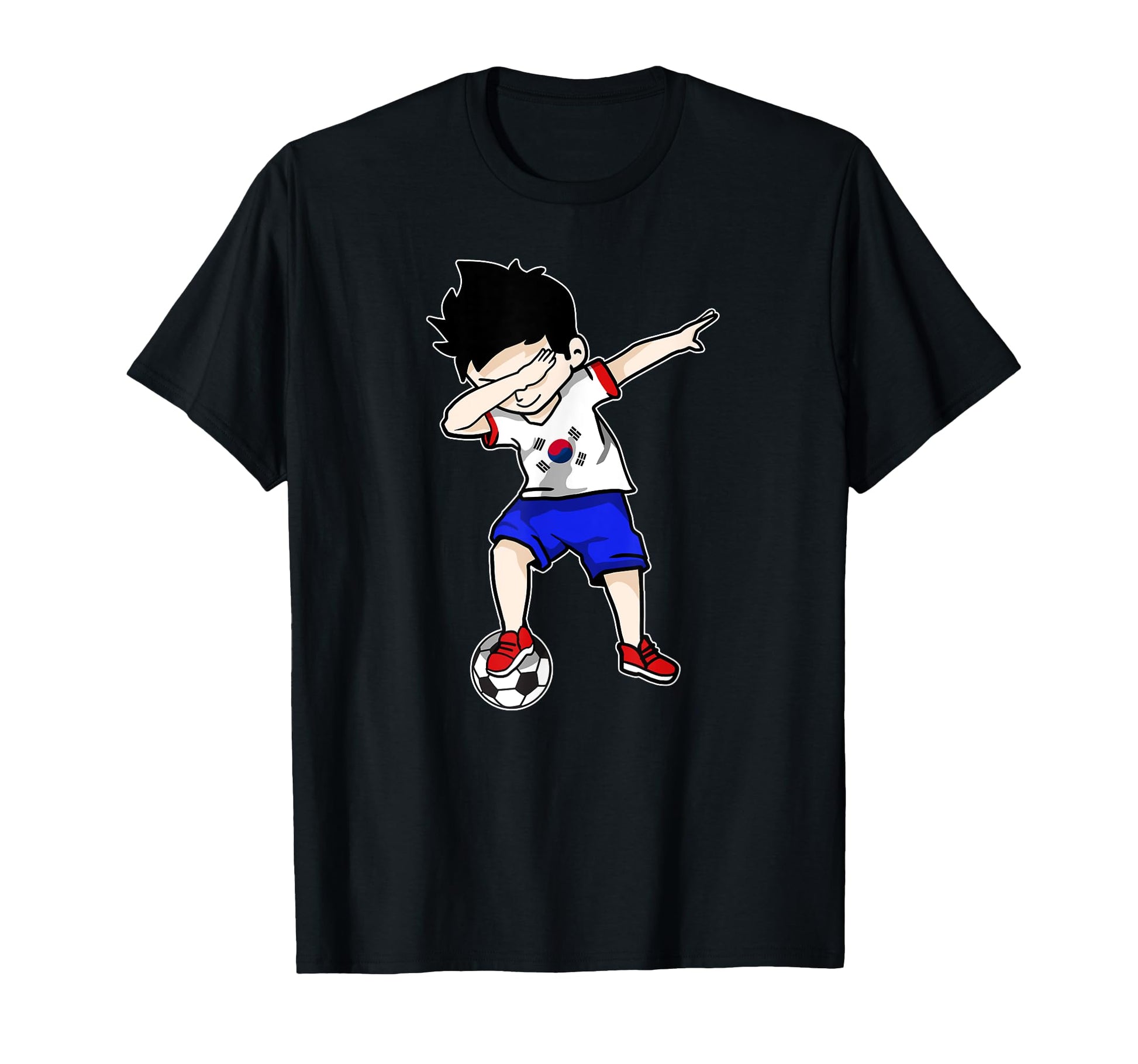 Dabbing Soccer South Korea Football T-Shirt - Aesthetic Graphic Unisex - T-Shirt, Sweatshirt, Hoodie