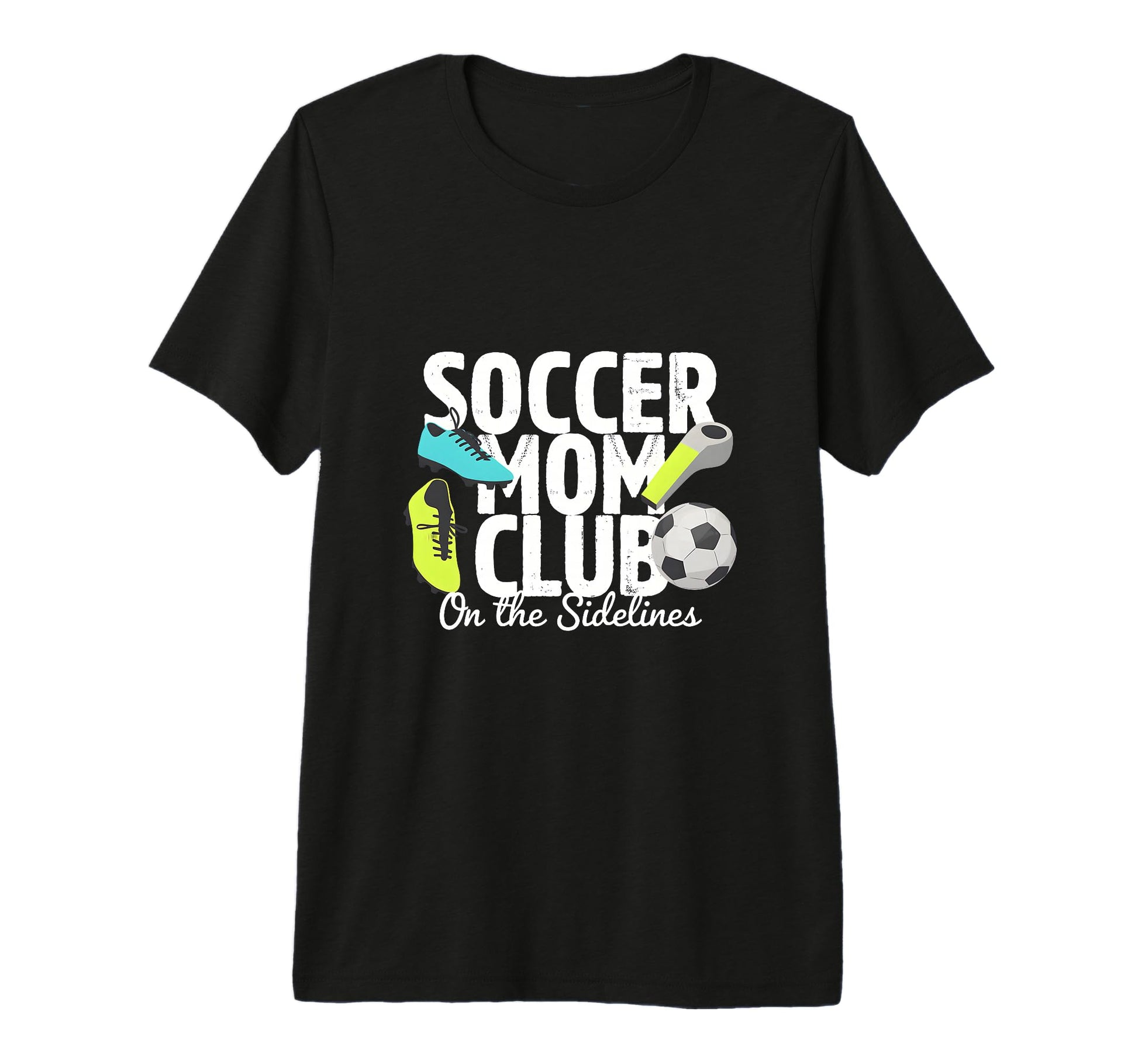 Soccer Mom Club Sidelines Pride Tri T-Shirt - Aesthetic Graphic Unisex - T-Shirt, Sweatshirt, Hoodie