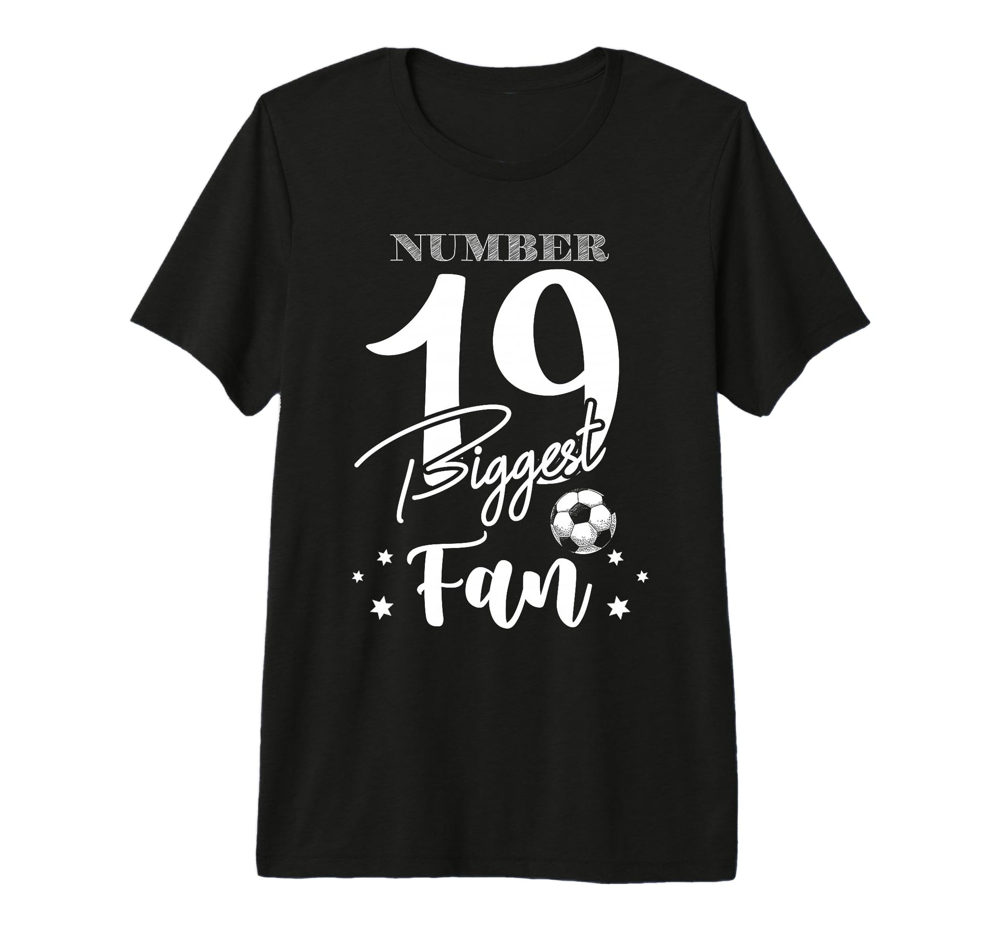 Number 19 Biggest Fan Soccer Player T-Shirt - Aesthetic Graphic Men Women - T-Shirt, Sweatshirt, Hoodie