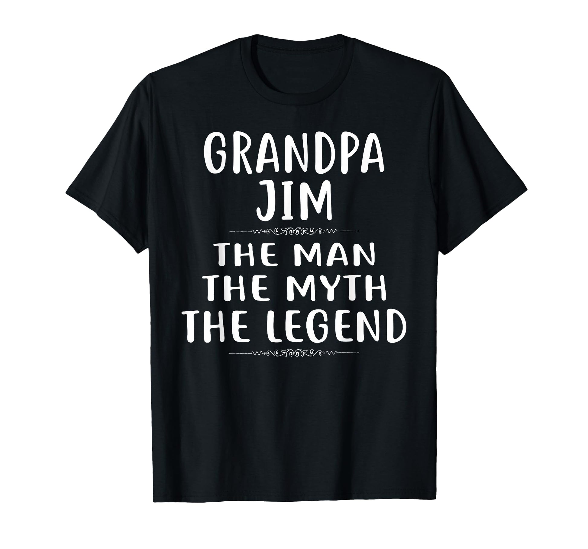 Grandpa Jim Myth Legend Jim Jimmy T-Shirt - Minimalist Print Men Women - T-Shirt, Sweatshirt, Hoodie