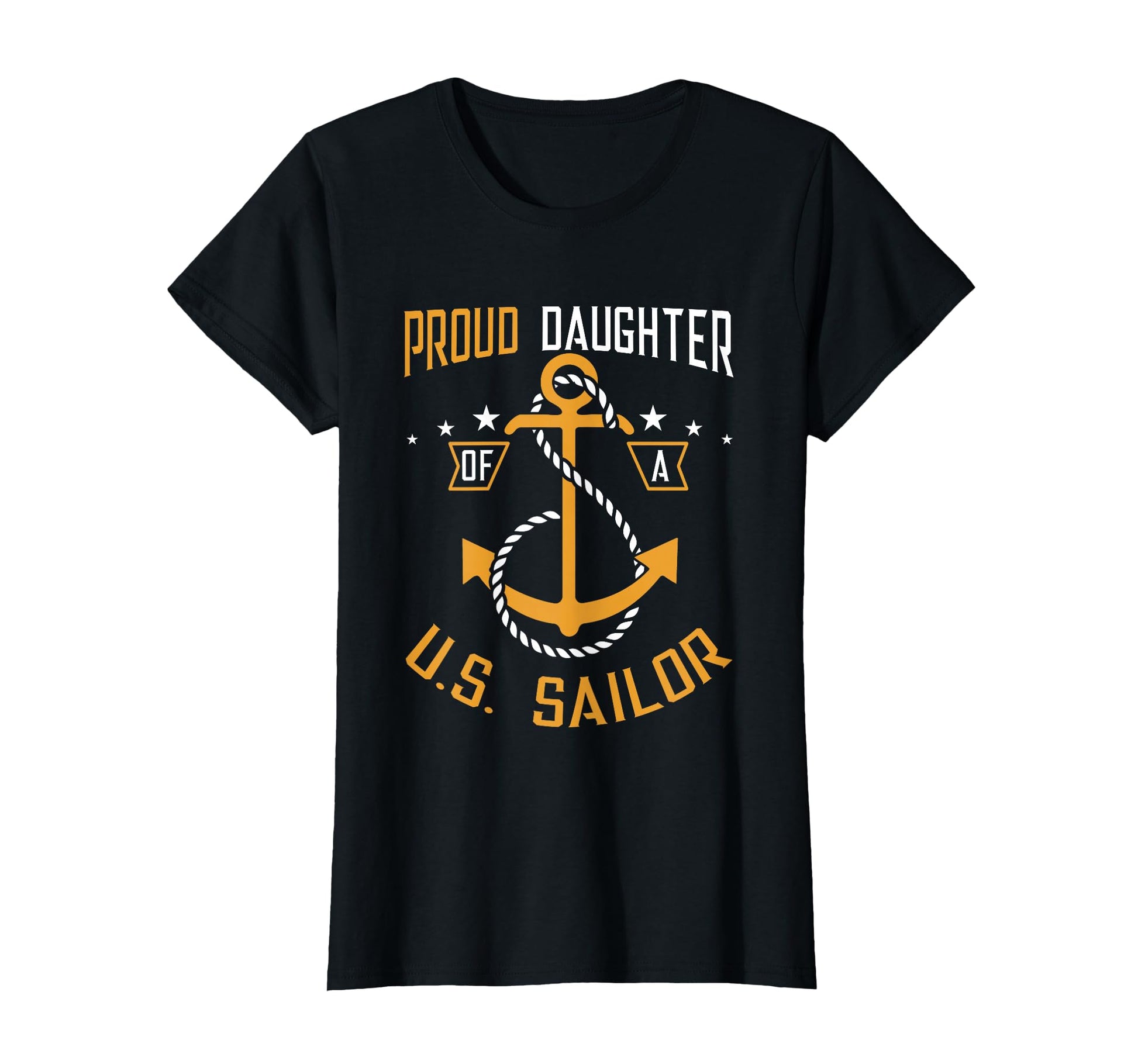 Proud Daughter Us Sailor Anchor Nautical T-Shirt - Novelty Apparel Unisex - T-Shirt, Sweatshirt, Hoodie