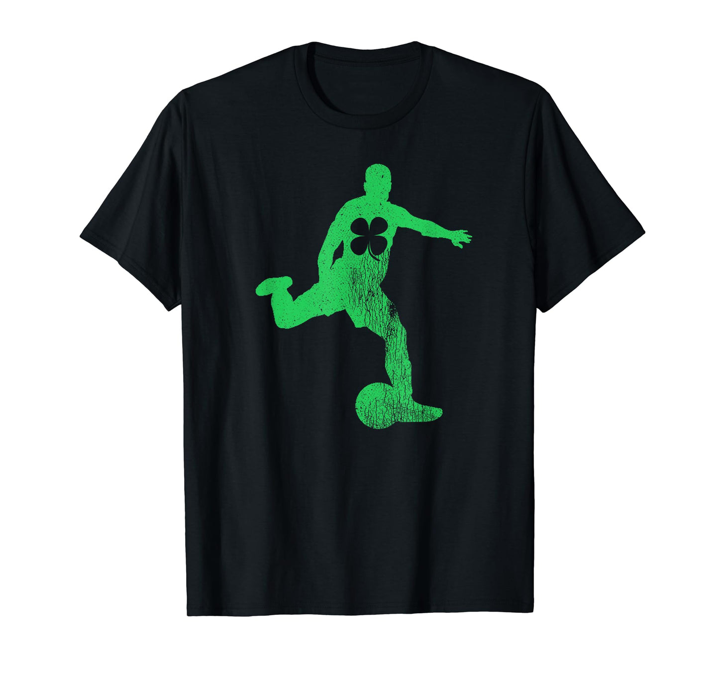 Soccer Shamrock St Patricks Day Irish T-Shirt - Graphic Print for Adults - T-Shirt, Sweatshirt, Hoodie