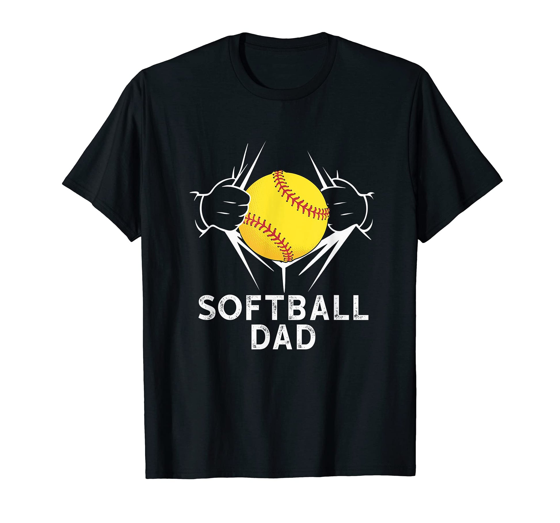 Softball Dad Softball Player Baseball T-Shirt - Custom Art Print Unisex - T-Shirt, Sweatshirt, Hoodie