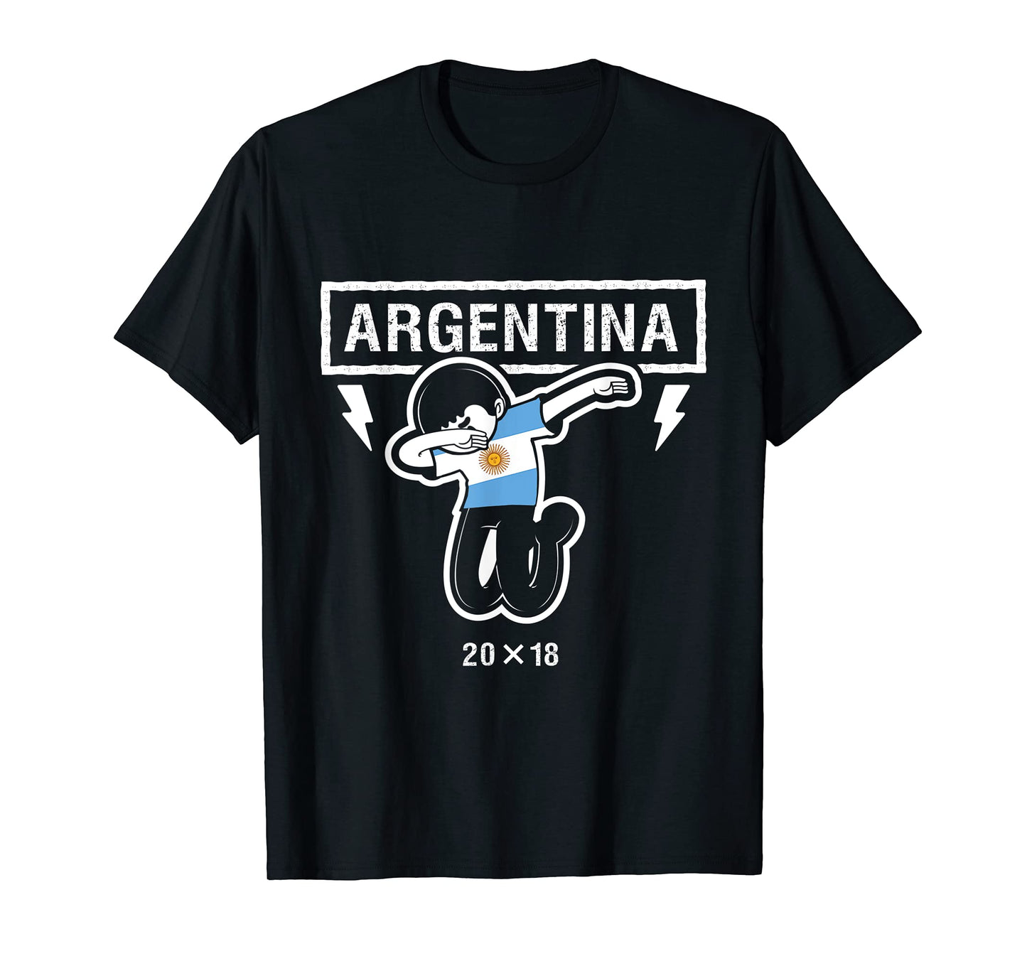 Argentina Dabbing Soccer Fan Jersey T-Shirt - Unique Graphic for Adults - T-Shirt, Sweatshirt, Hoodie