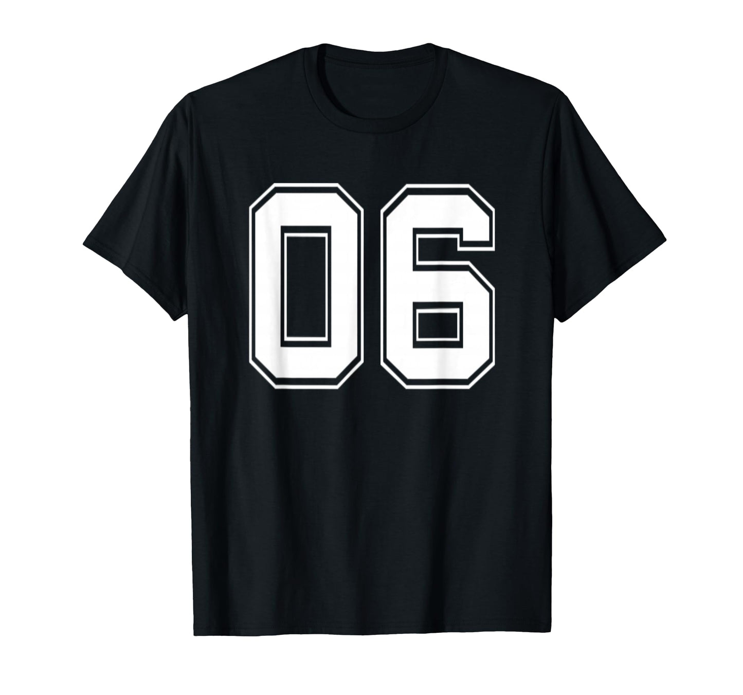 Number 06 Baseball Football Soccer T-Shirt - Aesthetic Graphic for Adults - T-Shirt, Sweatshirt, Hoodie