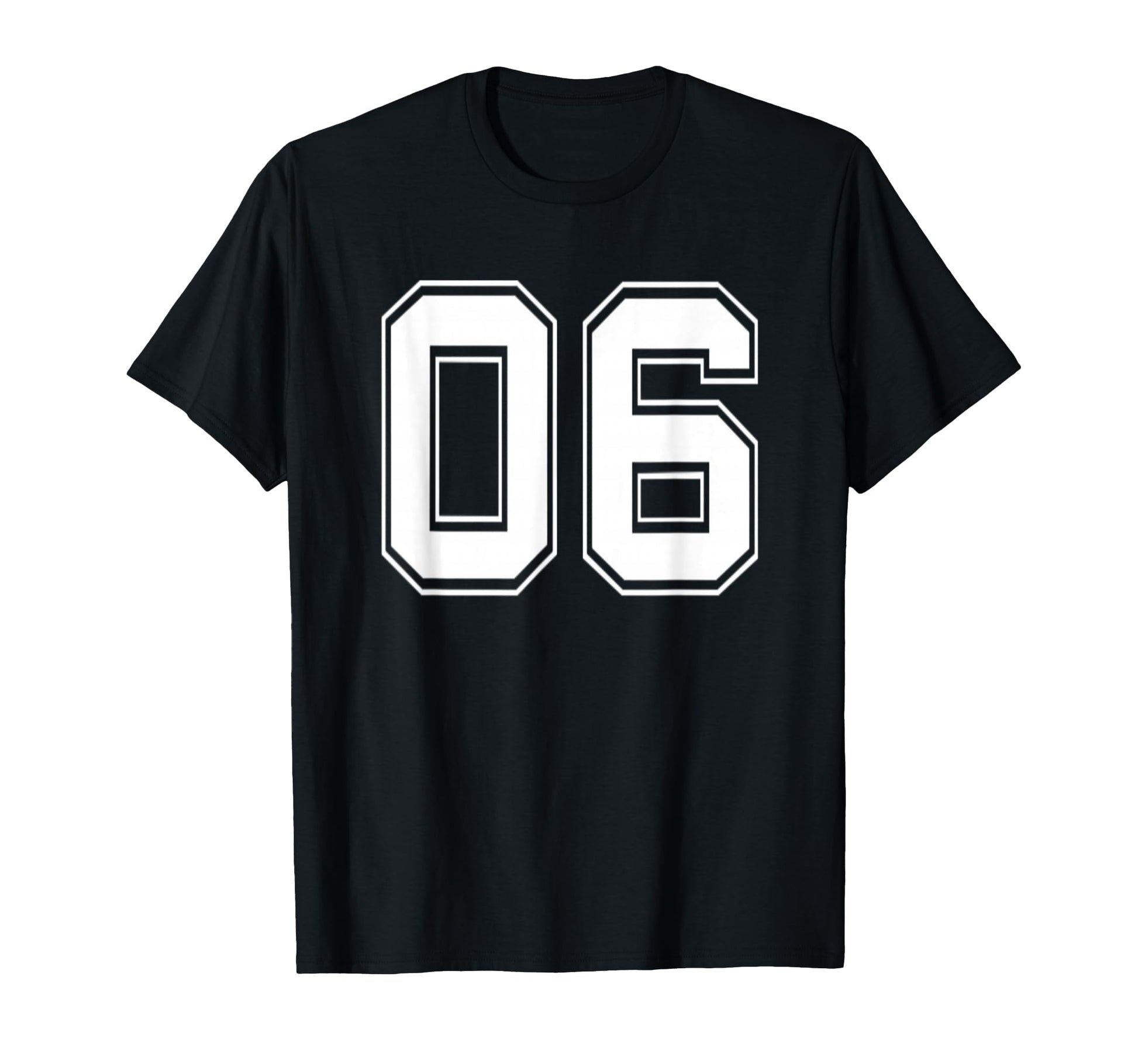 Number 06 Baseball Football Soccer T-Shirt - Aesthetic Graphic for Adults - T-Shirt, Sweatshirt, Hoodie