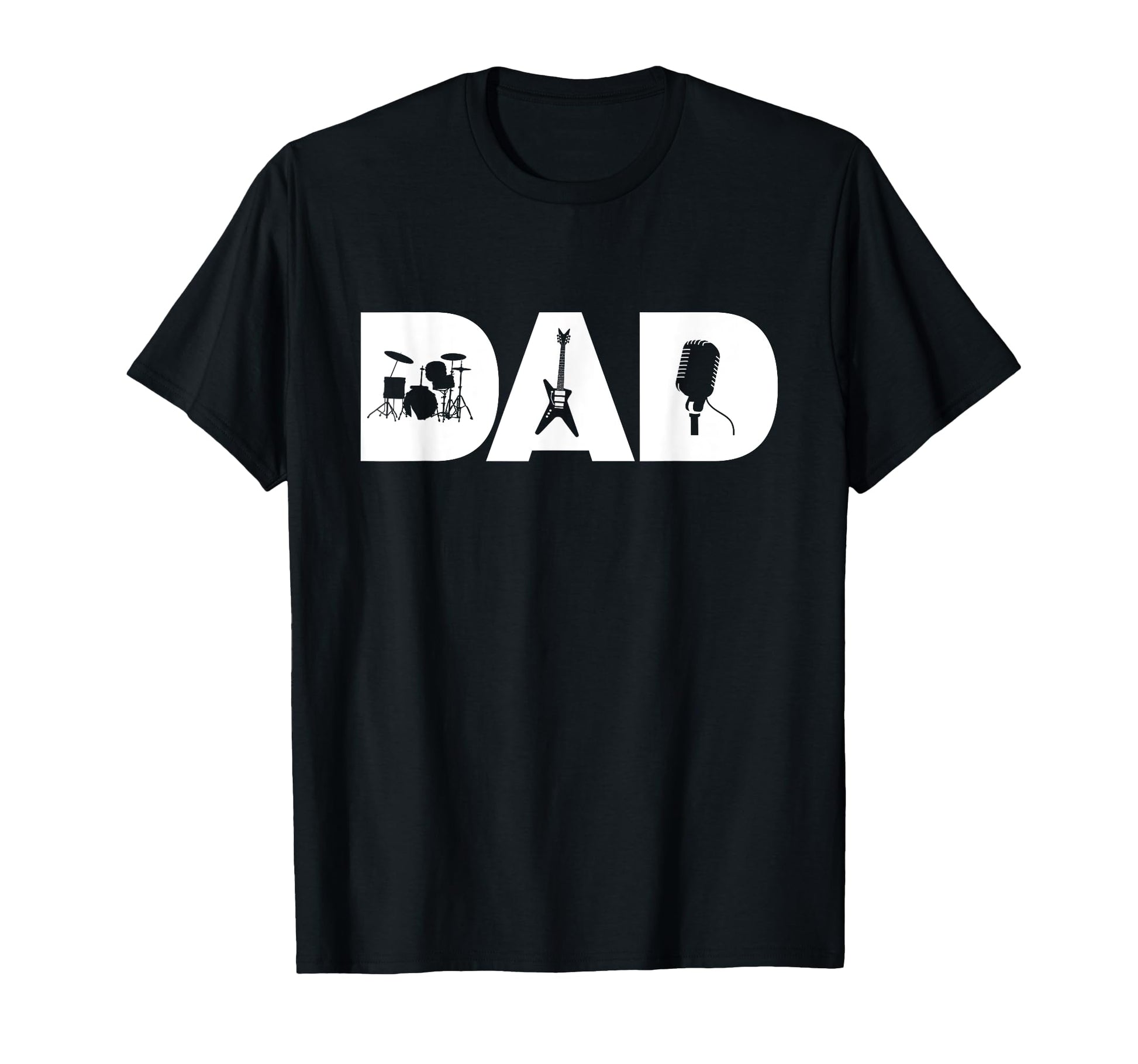 Dad Rocker Rock Music Band Musician T-Shirt - Unique Graphic for Adults - T-Shirt, Sweatshirt, Hoodie