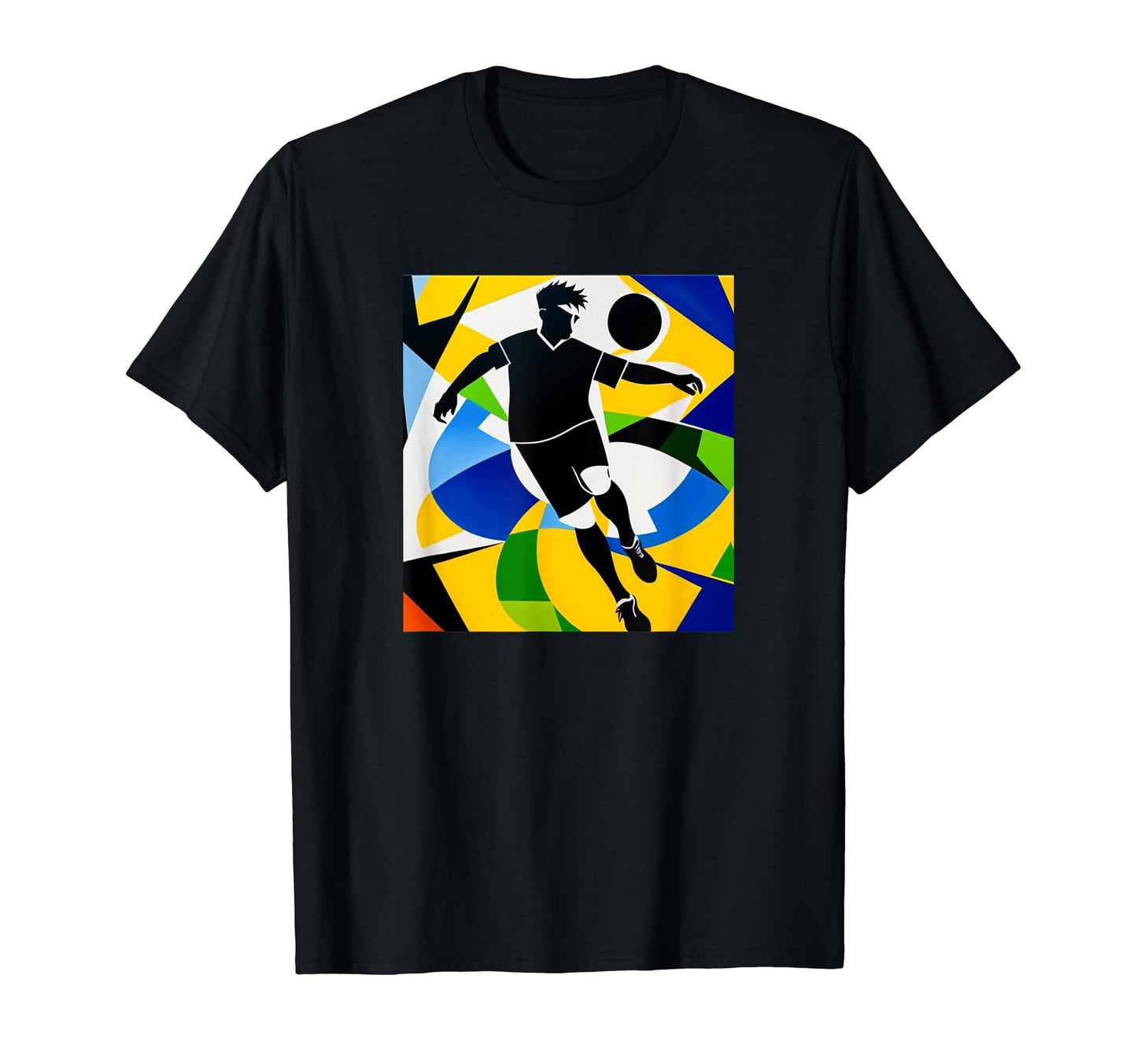 Soccer Player Colorful Team Sport T-Shirt - Casual Everyday Wear Men Women - T-Shirt, Sweatshirt, Hoodie