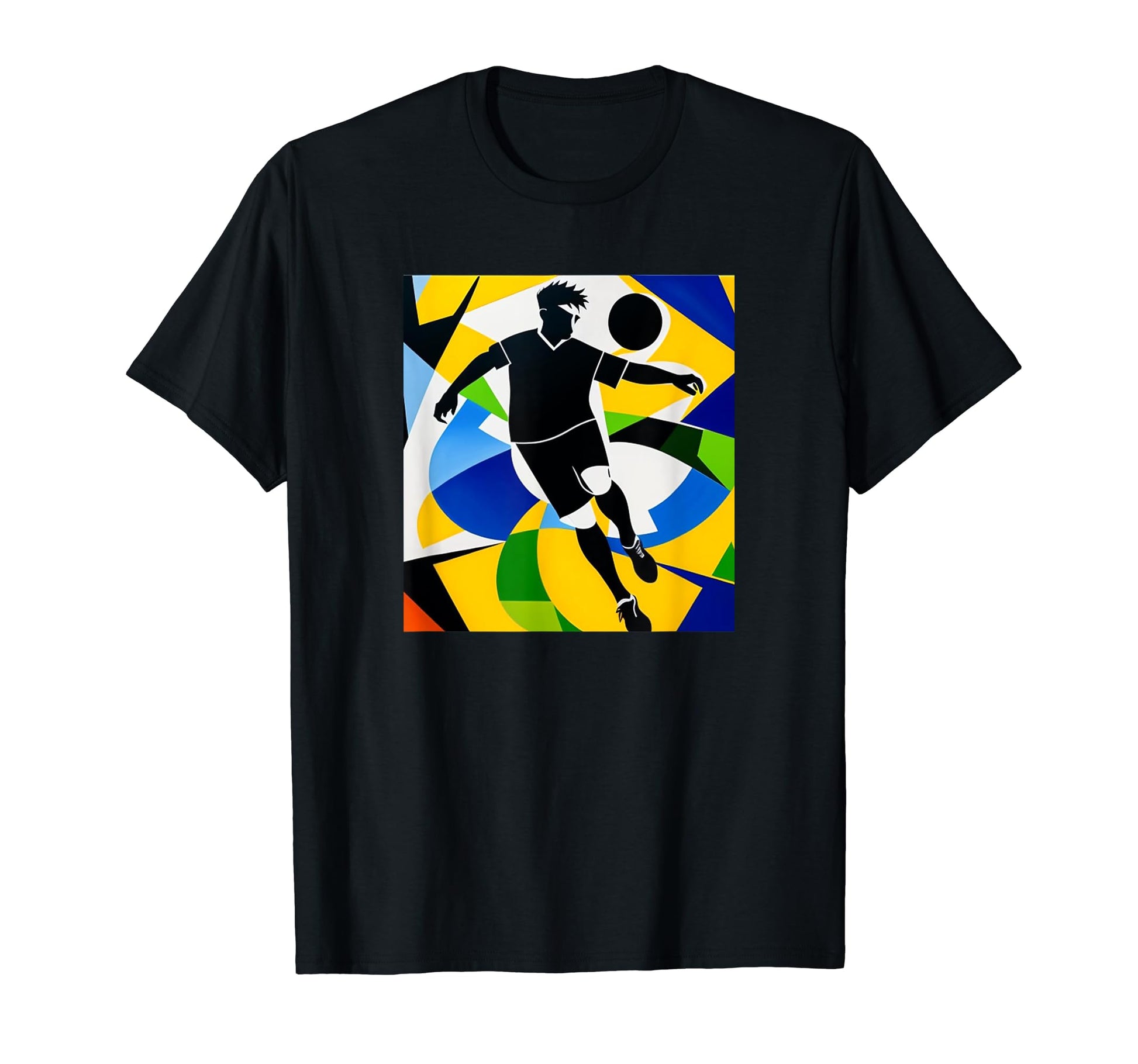 Soccer Player Colorful Team Sport T-Shirt - Casual Everyday Wear Men Women - T-Shirt, Sweatshirt, Hoodie