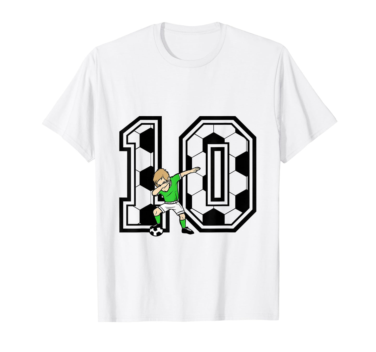 10Th Birthday Soccer Player 10 Years Old T-Shirt - Trendy Graphic Unisex - T-Shirt, Sweatshirt, Hoodie