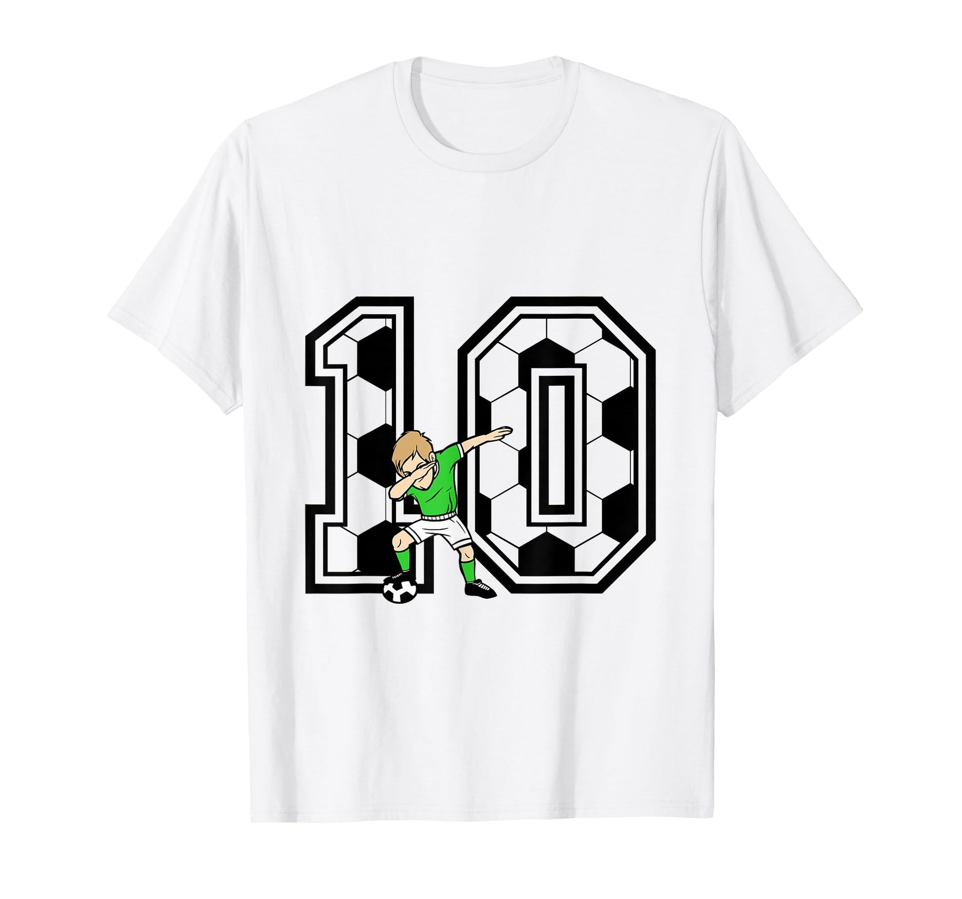 10Th Birthday Soccer Player 10 Years Old T-Shirt - Trendy Graphic Unisex - T-Shirt, Sweatshirt, Hoodie