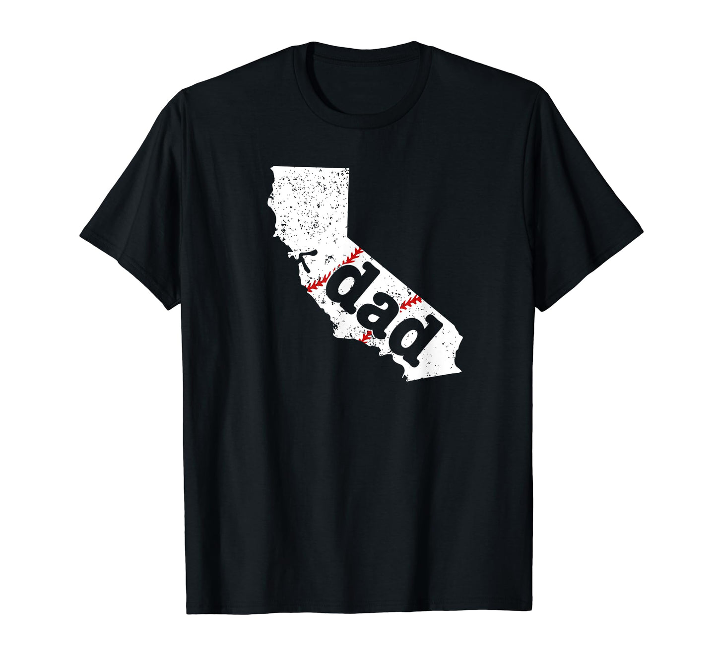 Best Dad Baseball California Softball Dad T-Shirt - Graphic Print Men Women - T-Shirt, Sweatshirt, Hoodie