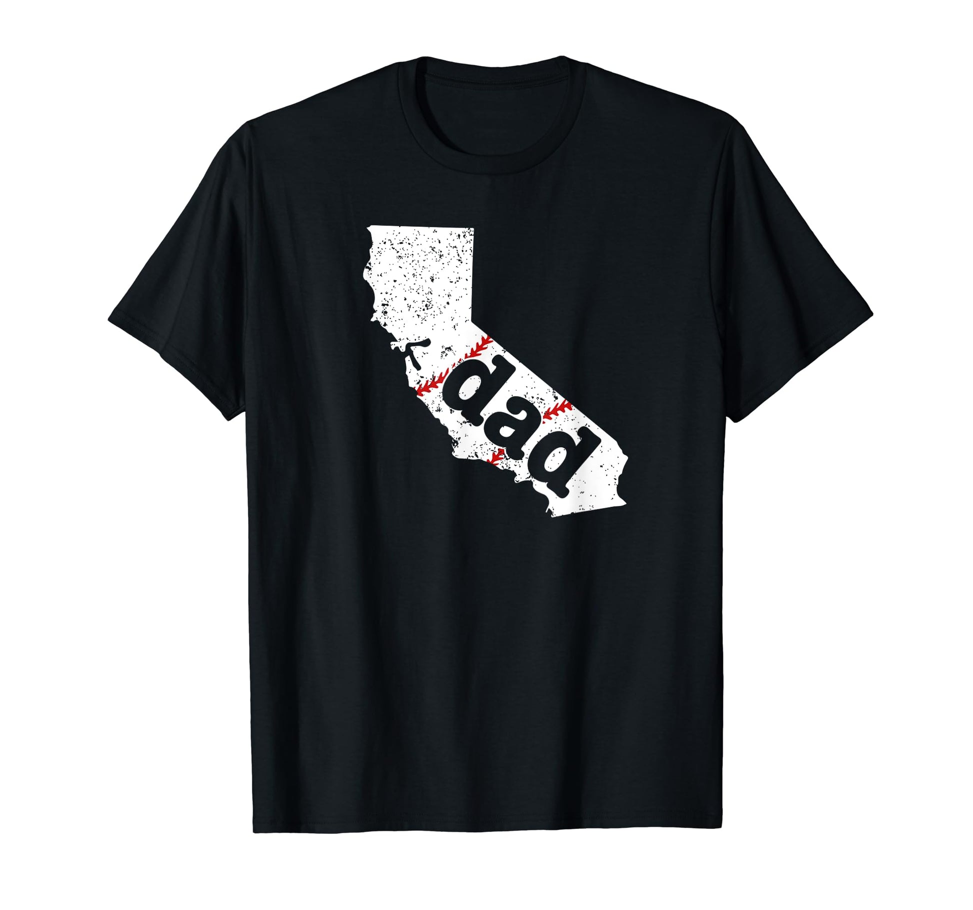 Best Dad Baseball California Softball Dad T-Shirt - Graphic Print Men Women - T-Shirt, Sweatshirt, Hoodie