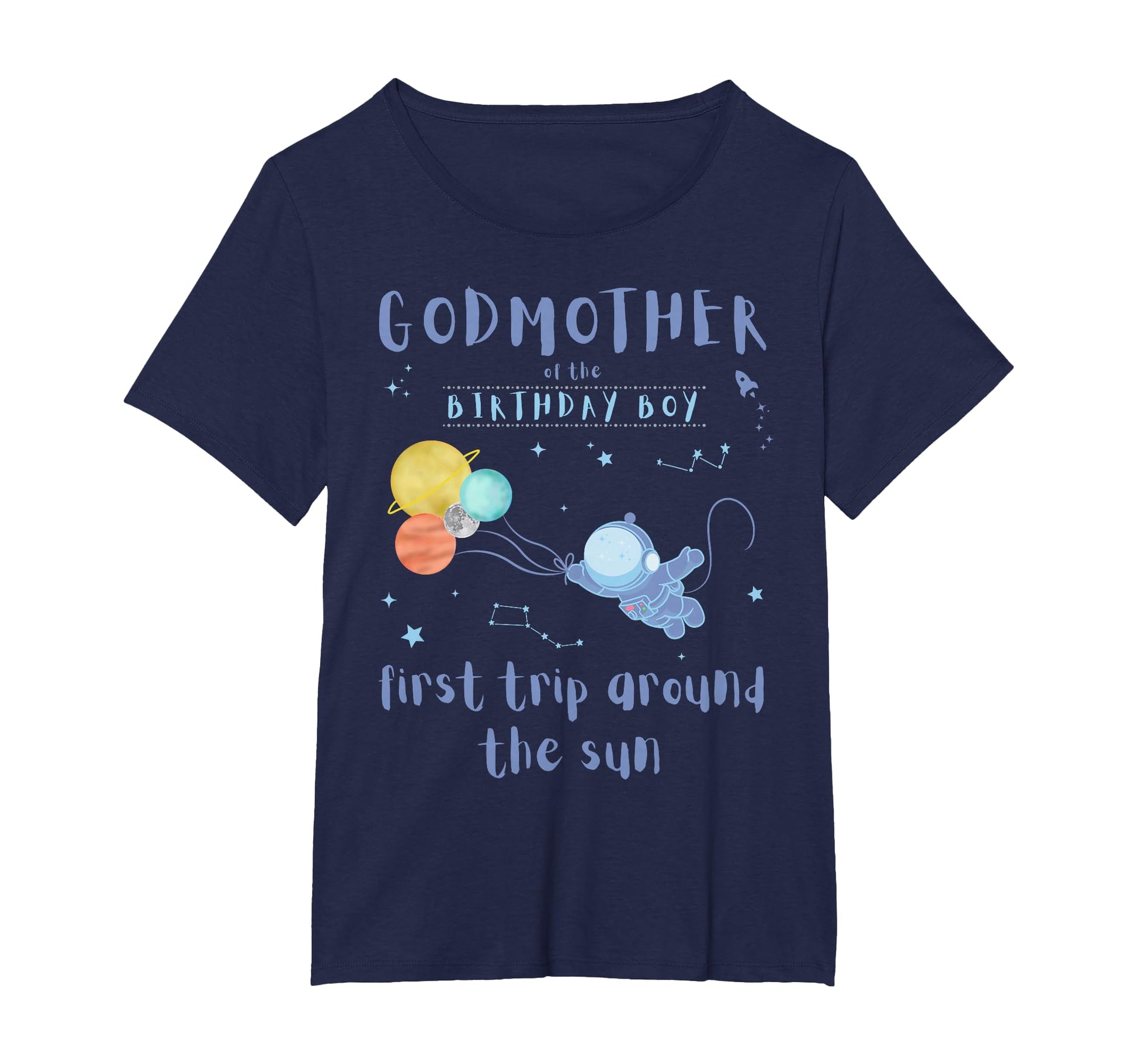 Godmother 1St Birthday First Trip Around T-Shirt - Novelty Apparel Unisex - T-Shirt, Sweatshirt, Hoodie