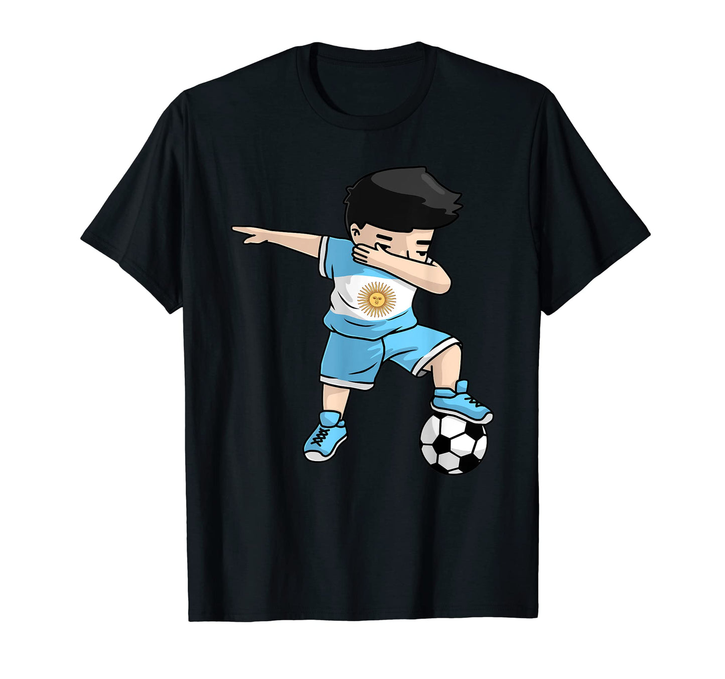 Dabbing Soccer Argentina Argentinian T-Shirt - Aesthetic Graphic Men Women - T-Shirt, Sweatshirt, Hoodie