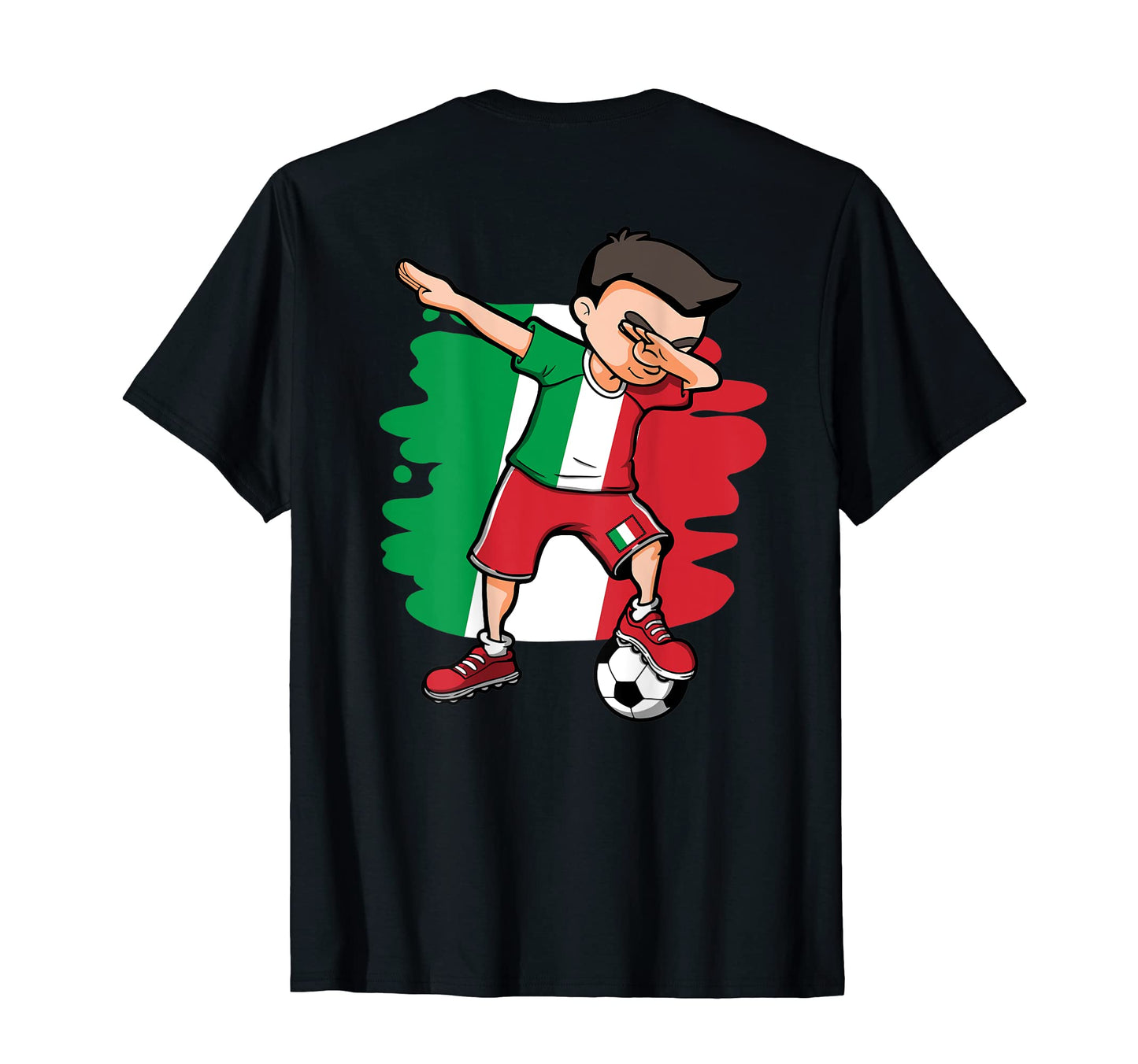 Dabbing Soccer Italy Lovers Jersey T-Shirt - Unique Graphic for Adults - T-Shirt, Sweatshirt, Hoodie