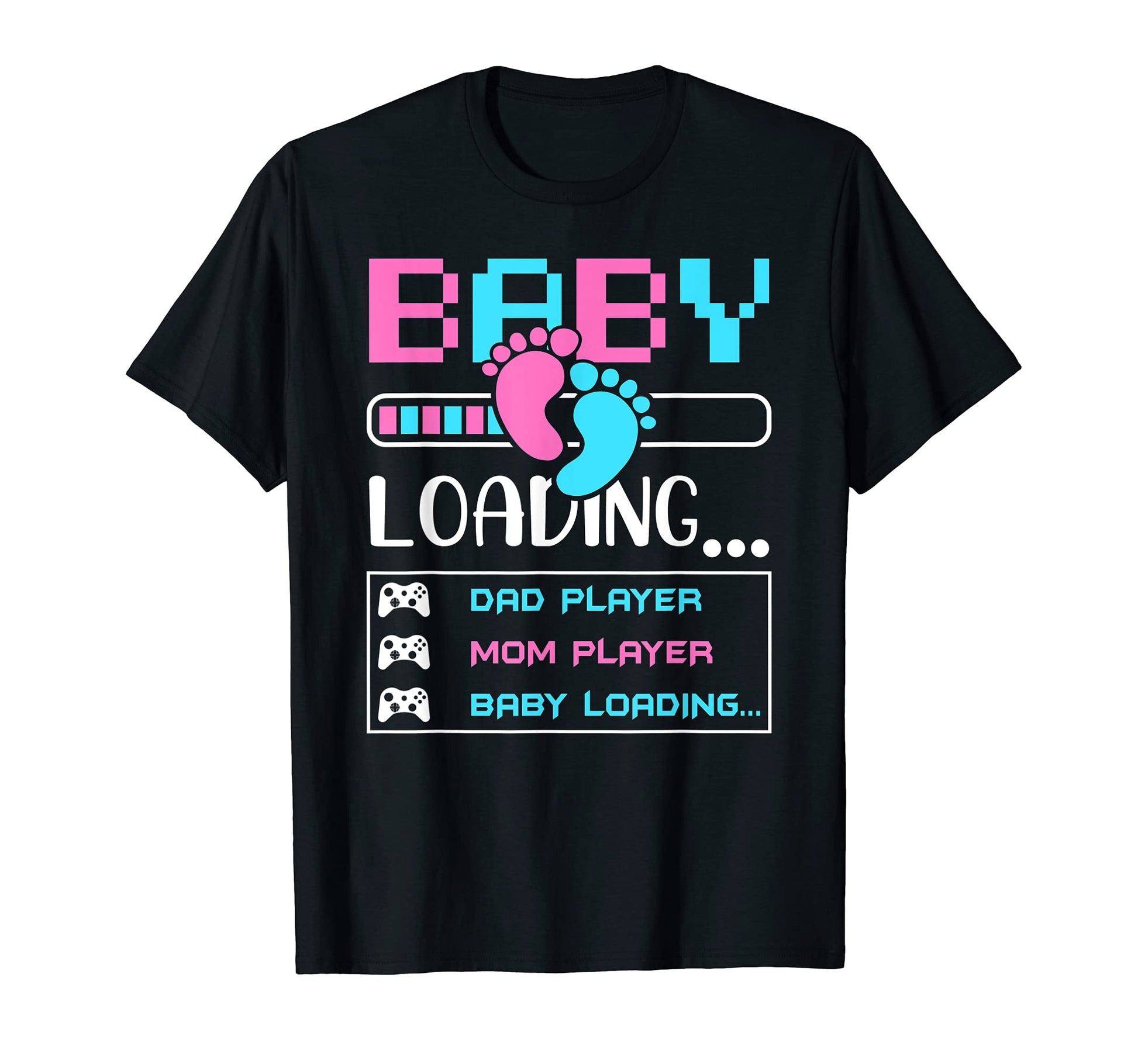 Loading Gamer Mom Dad Parents Pregnancy T-Shirt - Unique Graphic Men Women - T-Shirt, Sweatshirt, Hoodie
