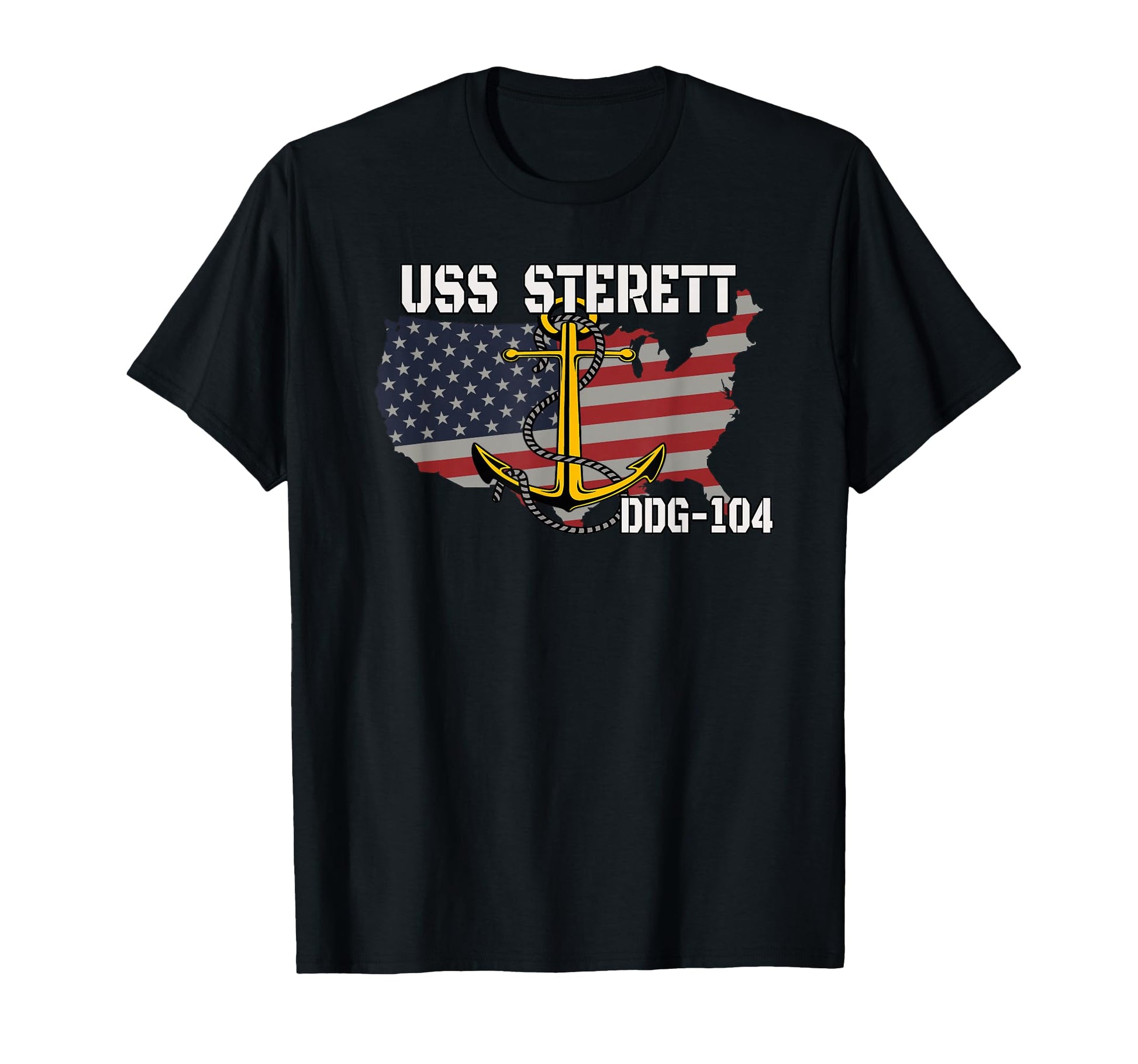 Uss Sterett Ddg 104 Destroyer Veteran T-Shirt - Custom Art Print Men Women - T-Shirt, Sweatshirt, Hoodie