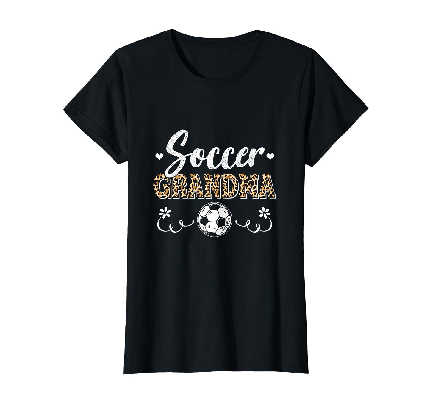 Funny Soccer Grandma Leopard Pattern T-Shirt - Custom Art Print for Adults - T-Shirt, Sweatshirt, Hoodie