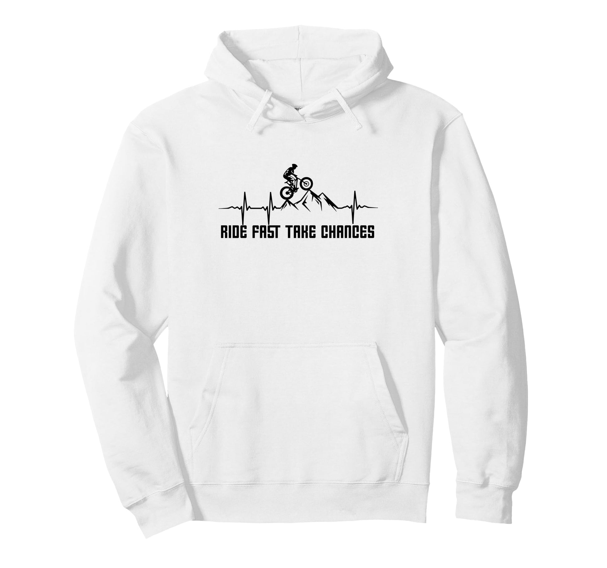 Ride Fast Take Chances Cycling Sport Hoodie - Minimalist Print Men Women - T-Shirt, Sweatshirt, Hoodie