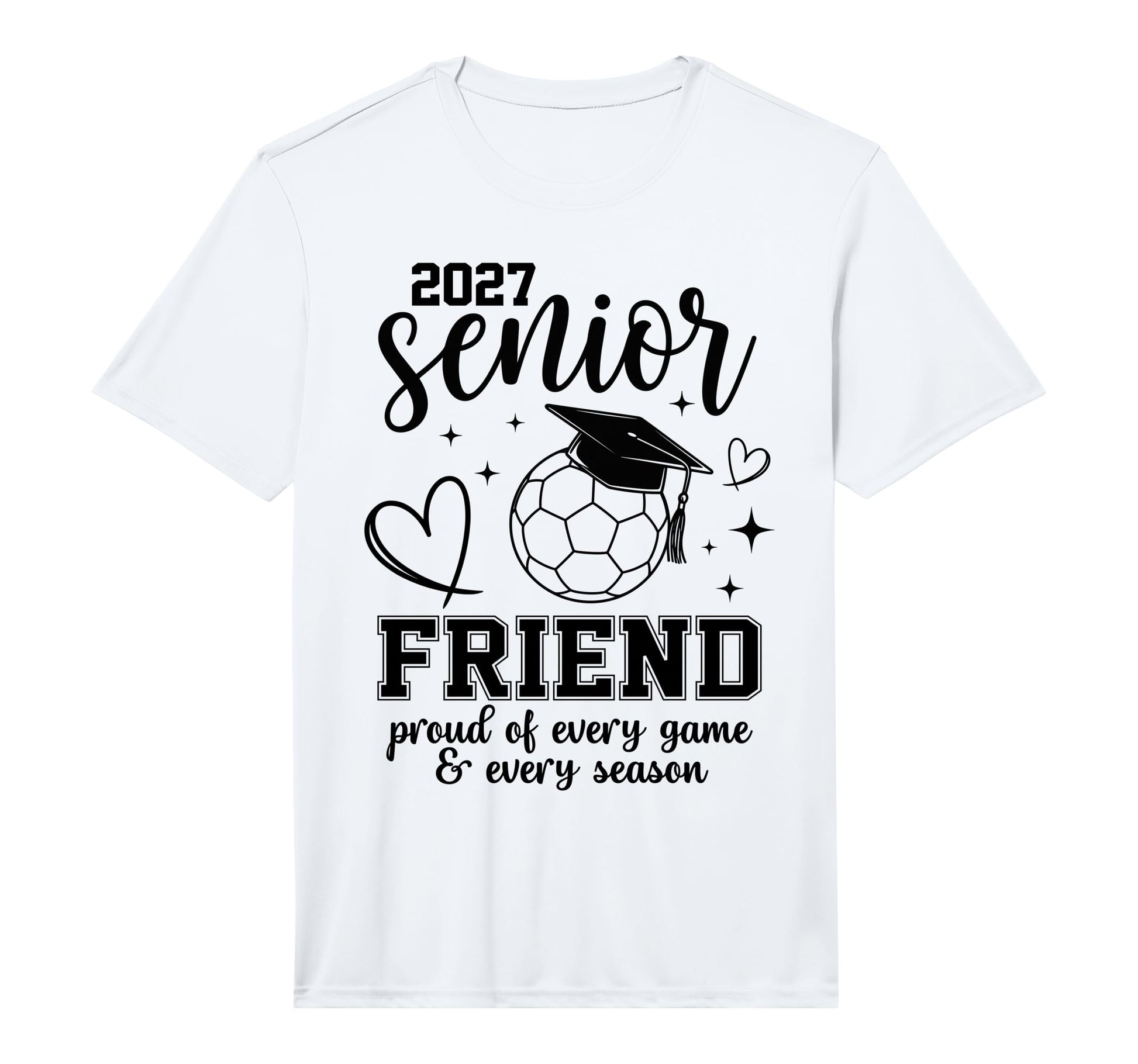 2027 Senior Soccer Friend Proud Family T-Shirt - Custom Art Print Unisex - T-Shirt, Sweatshirt, Hoodie