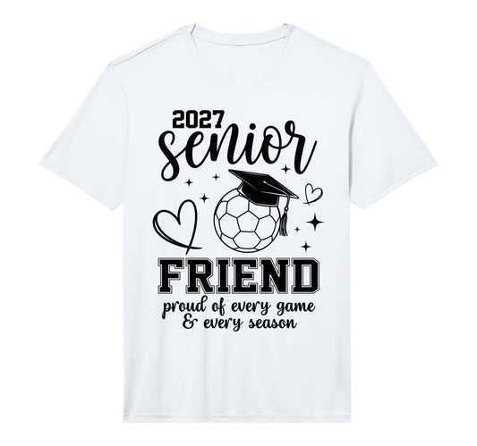 2027 Senior Soccer Friend Proud Family T-Shirt - Custom Art Print Unisex - T-Shirt, Sweatshirt, Hoodie