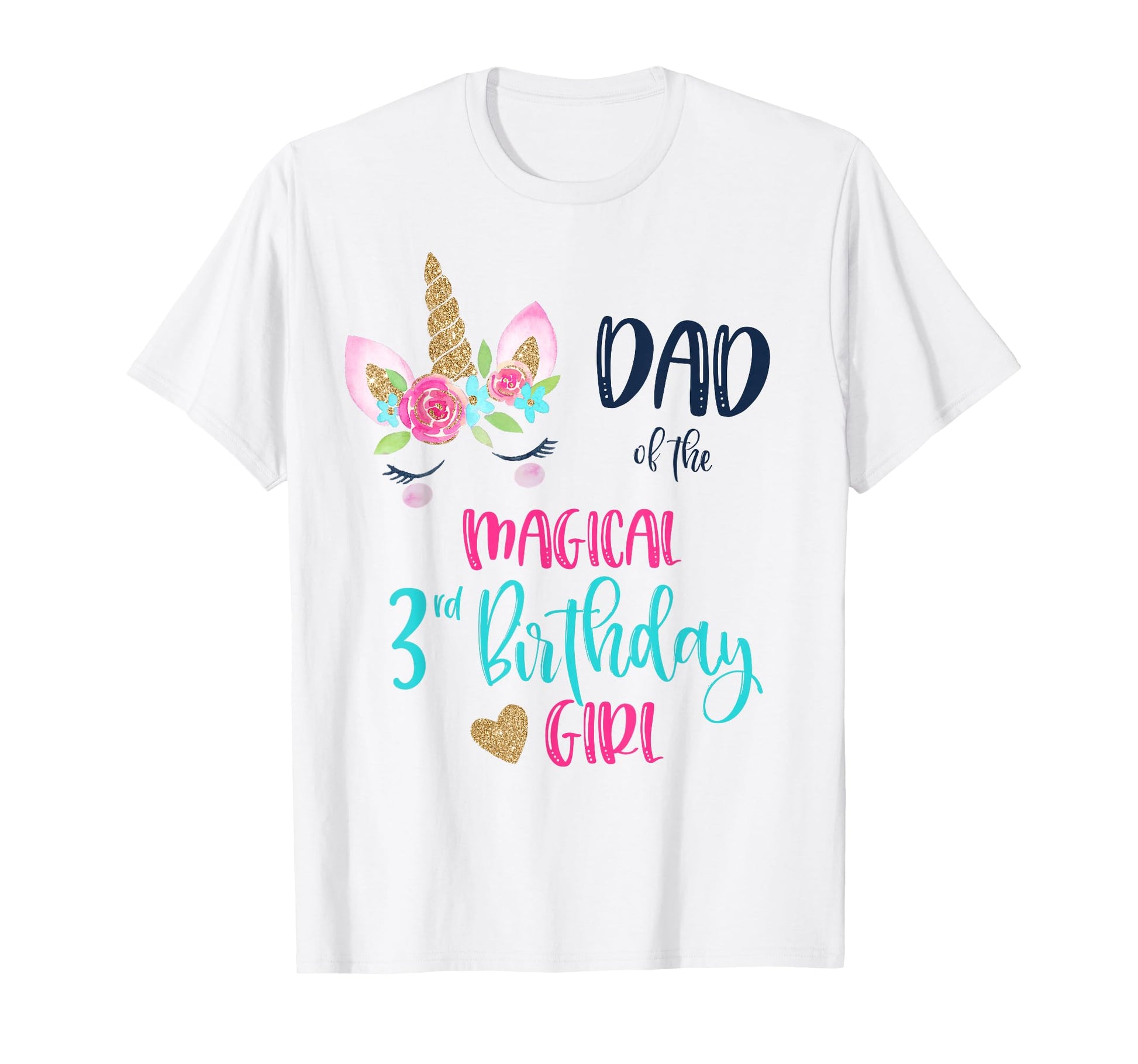 Unicorn Dad 3Rd Birthday Matching T-Shirt - Streetwear Style for Adults - T-Shirt, Sweatshirt, Hoodie