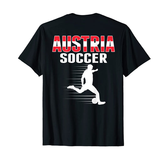 Austria Soccer Lovers Jersey T-Shirt - Casual Everyday Wear for Adults - T-Shirt, Sweatshirt, Hoodie