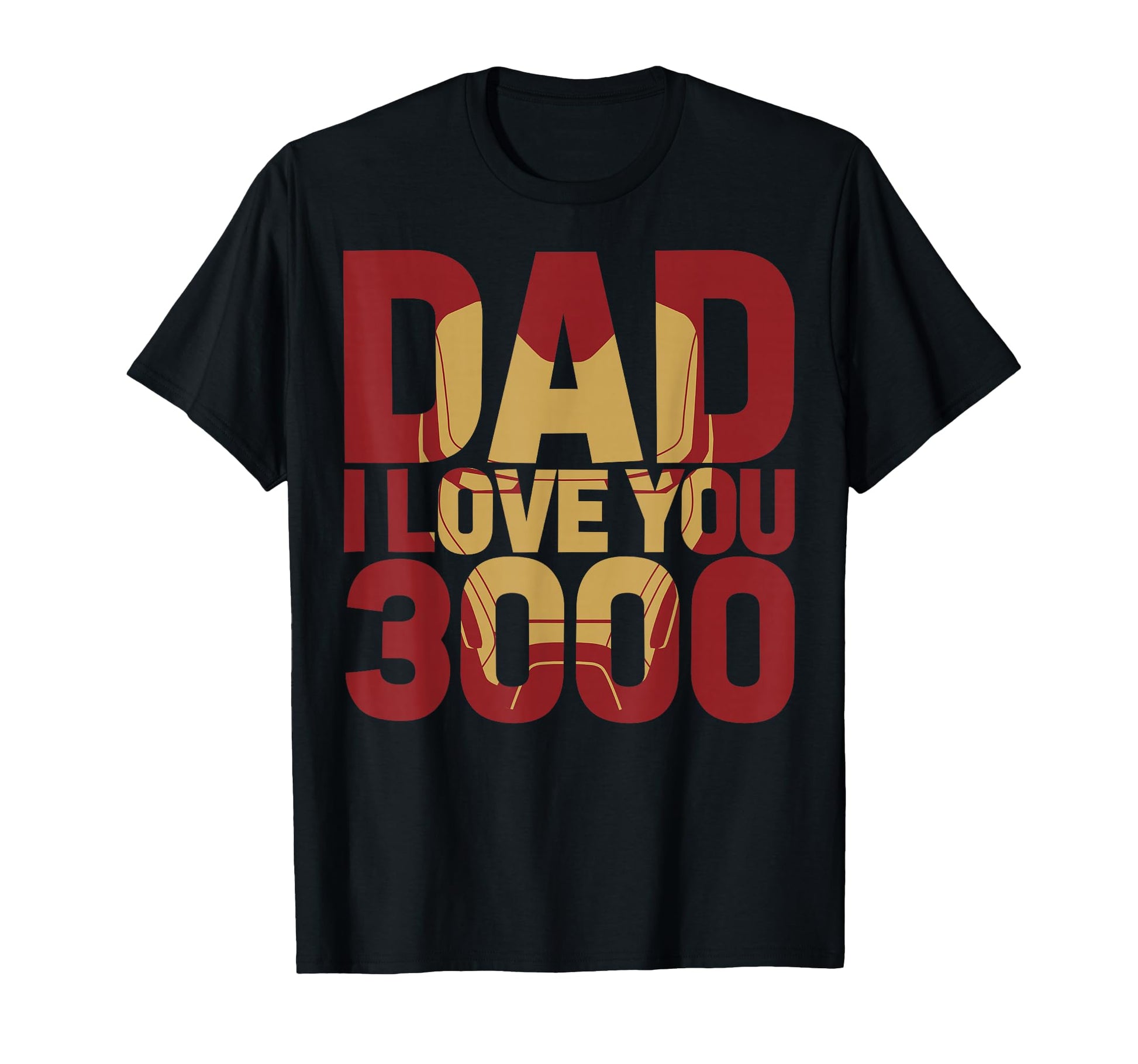 Marvel Iron Dad I Love You 3000 Text T-Shirt - Fun Novelty Design Unisex - T-Shirt, Sweatshirt, Hoodie