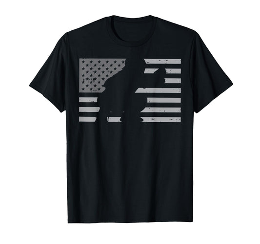 Baseball Catcher American Flag Usa T-Shirt - Custom Art Print Men Women - T-Shirt, Sweatshirt, Hoodie