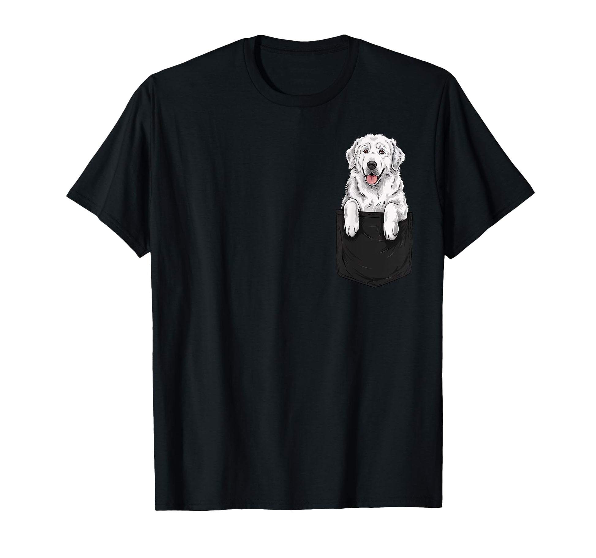 Funny Great Pyrenees Pocket Dog T-Shirt - Casual Everyday Wear for Adults - T-Shirt, Sweatshirt, Hoodie