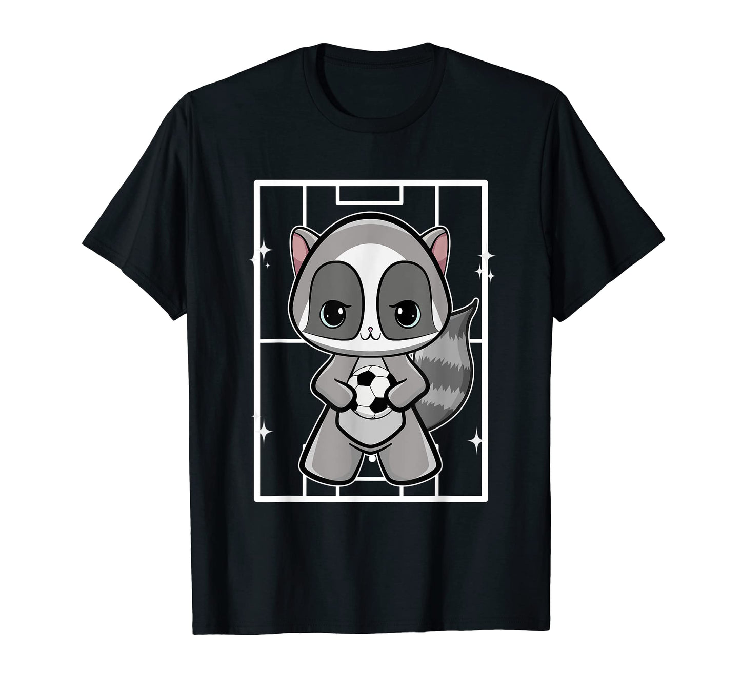 Racoon Soccer T-Shirt - Streetwear Style for Adults - T-Shirt, Sweatshirt, Hoodie