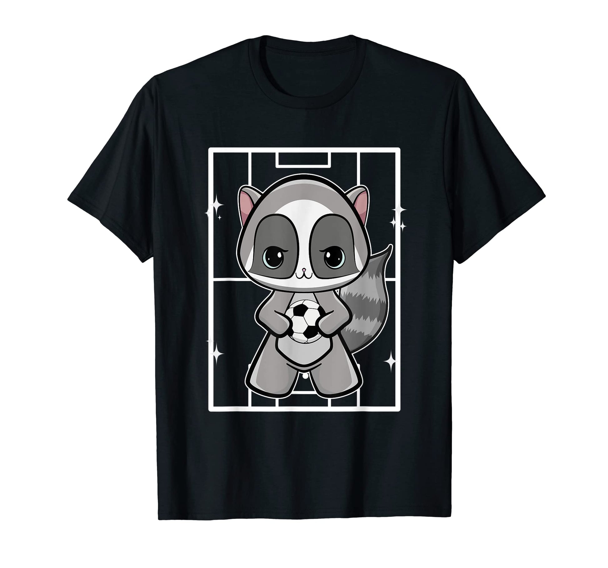 Racoon Soccer T-Shirt - Streetwear Style for Adults - T-Shirt, Sweatshirt, Hoodie