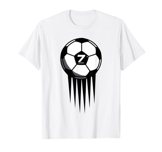 7Th Birthday Soccer 7 Years Old T-Shirt - Streetwear Style Men Women - T-Shirt, Sweatshirt, Hoodie