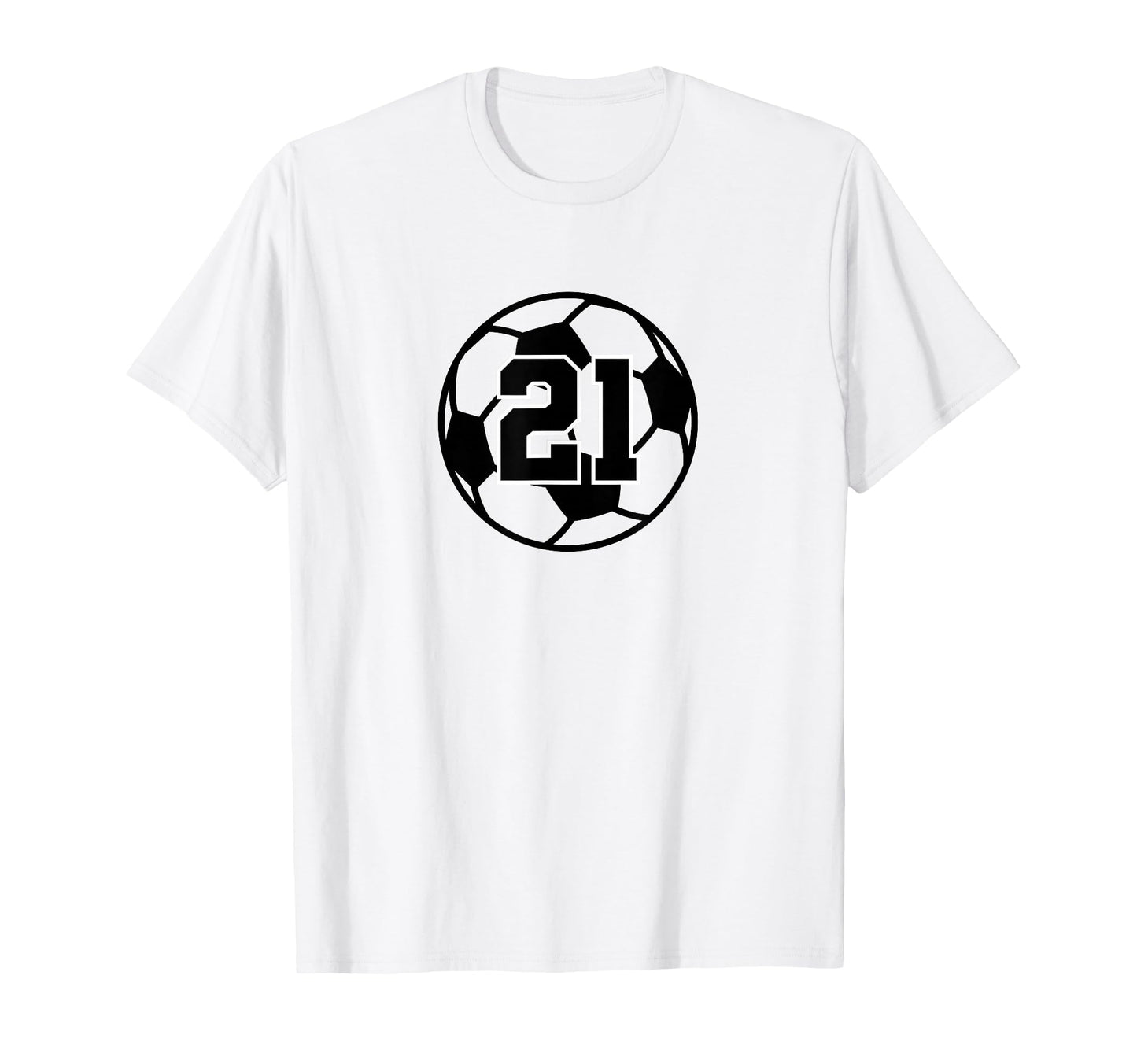 Number 21 Soccer T-Shirt - Fun Novelty Design Unisex - T-Shirt, Sweatshirt, Hoodie