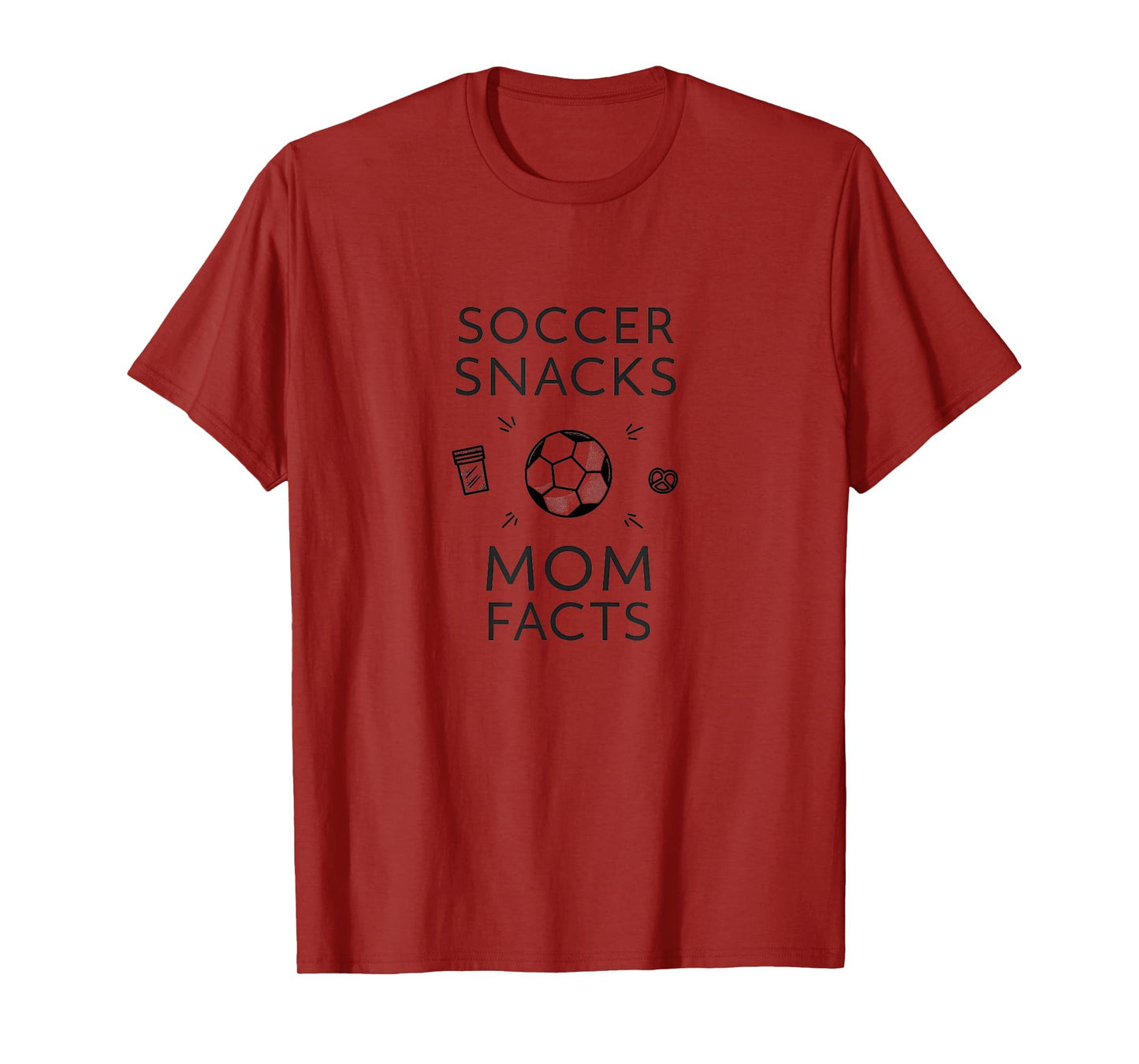 Soccer Snacks Mom Facts T-Shirt - Custom Art Print Men Women - T-Shirt, Sweatshirt, Hoodie