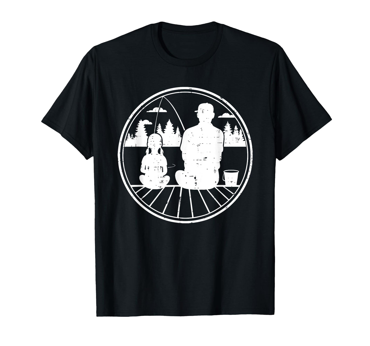 Father Daughter Fishing Matching Dad T-Shirt - Casual Everyday Wear Unisex - T-Shirt, Sweatshirt, Hoodie
