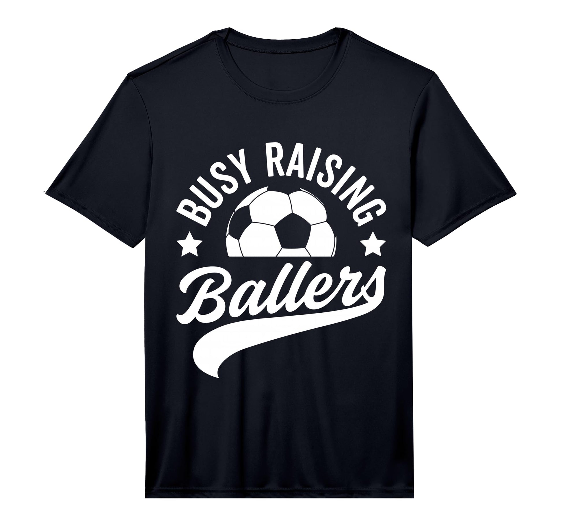 Mens Busy Raising Ballers Soccer Cheer T-Shirt - Minimalist Print Unisex - T-Shirt, Sweatshirt, Hoodie