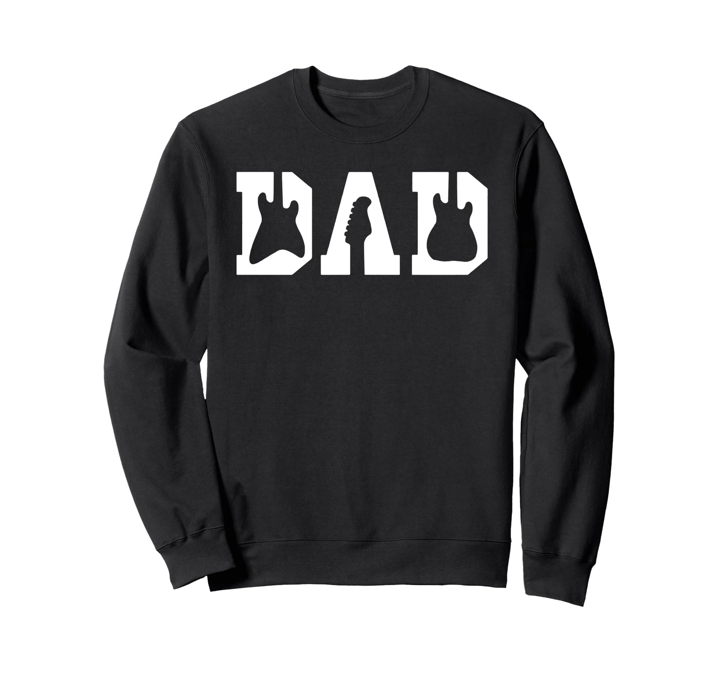 Dad Guitar Lover Guitarist Sweatshirt - Minimalist Print for Adults - T-Shirt, Sweatshirt, Hoodie