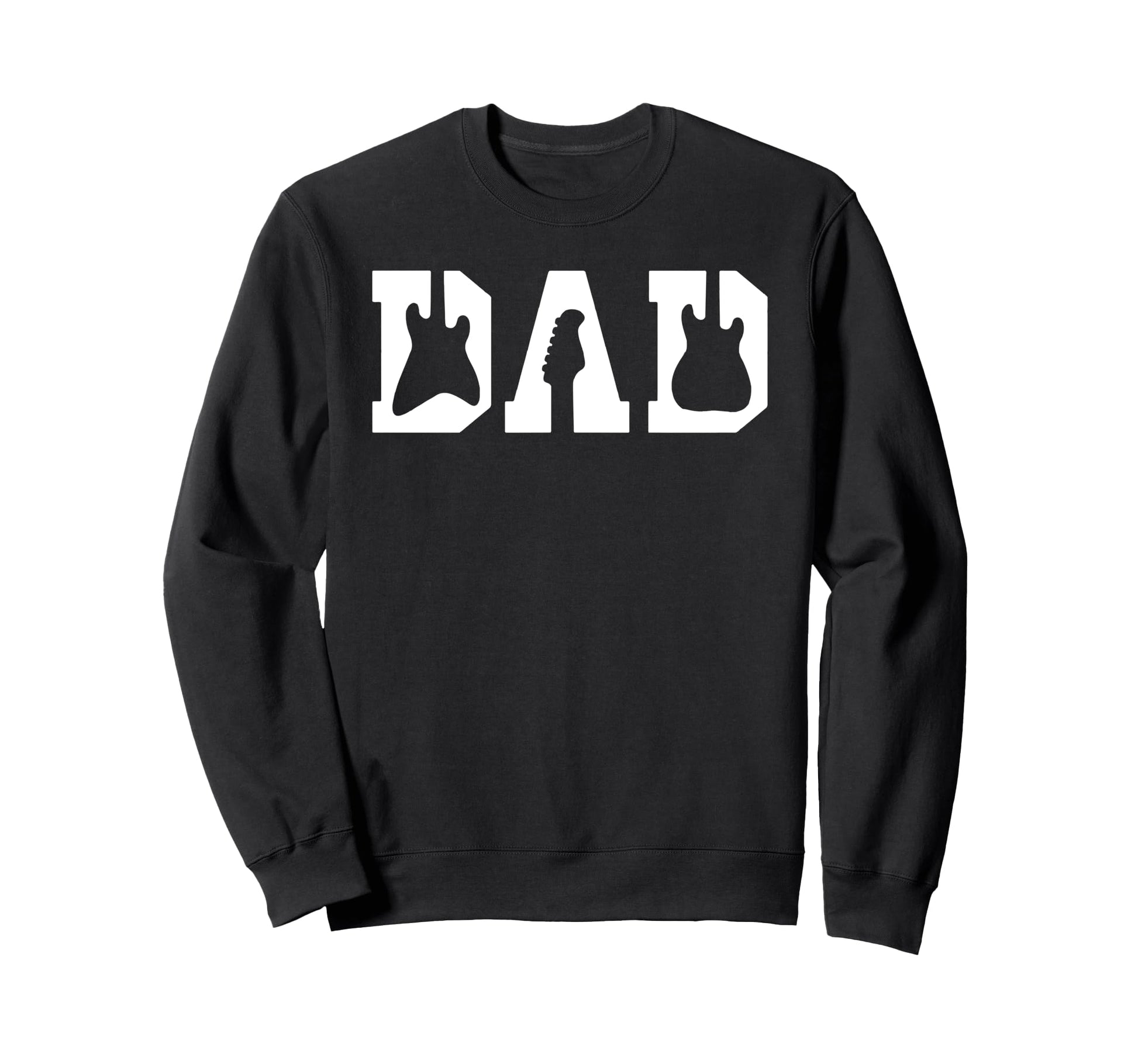 Dad Guitar Lover Guitarist Sweatshirt - Minimalist Print for Adults - T-Shirt, Sweatshirt, Hoodie