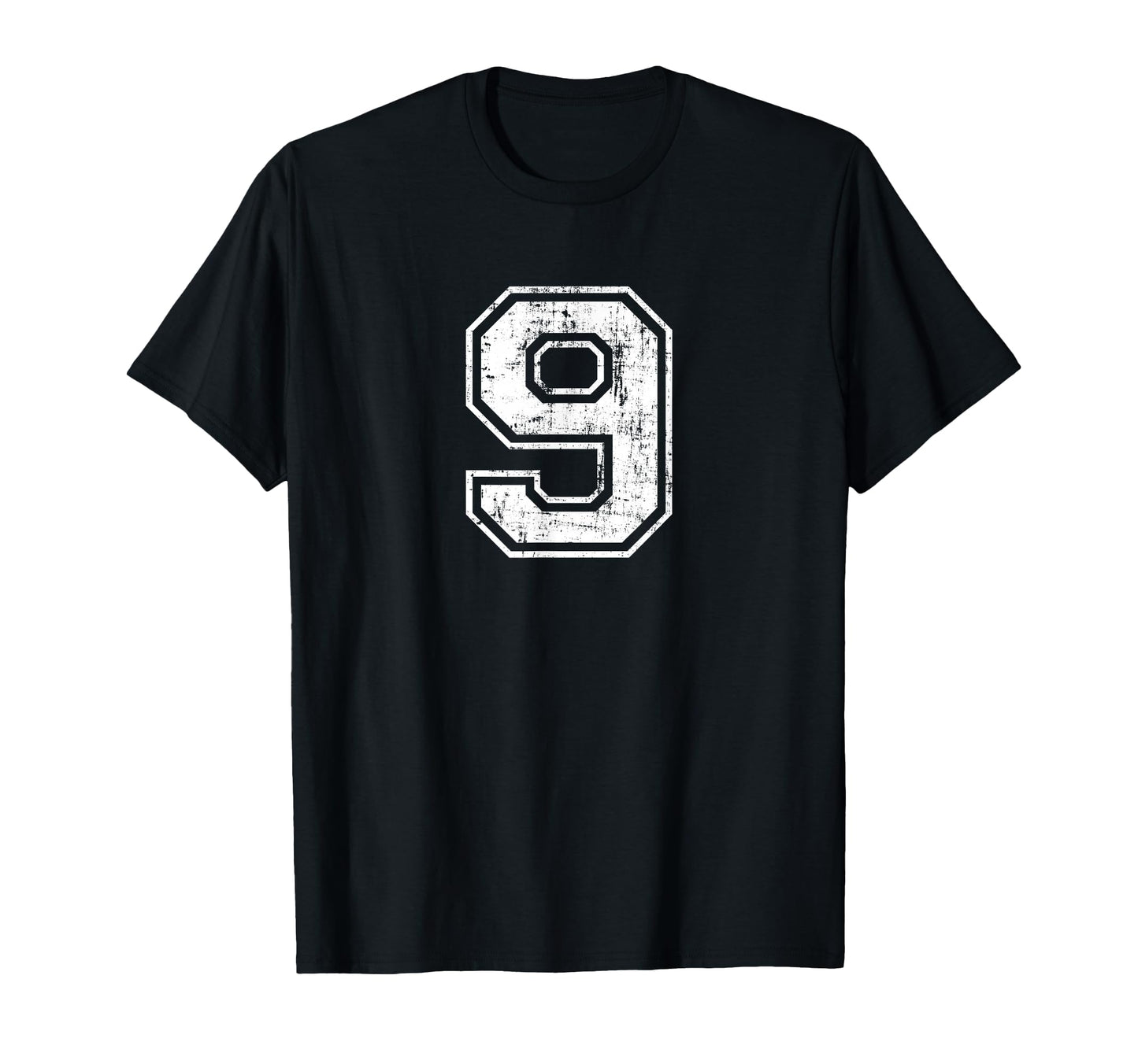 Number 9 Nine Distressed Sports Training T-Shirt - Streetwear Style Unisex - T-Shirt, Sweatshirt, Hoodie