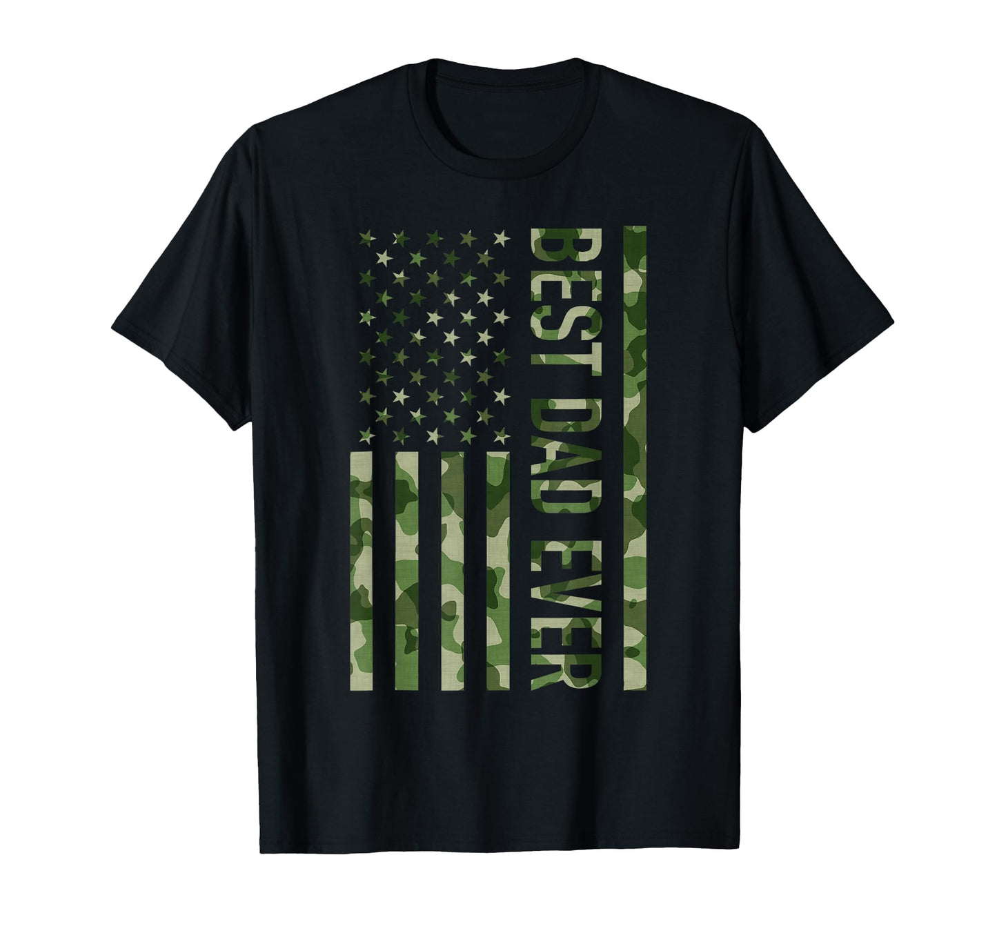 Fathers Day Best Dad Ever Usa American T-Shirt - Trendy Graphic Men Women - T-Shirt, Sweatshirt, Hoodie
