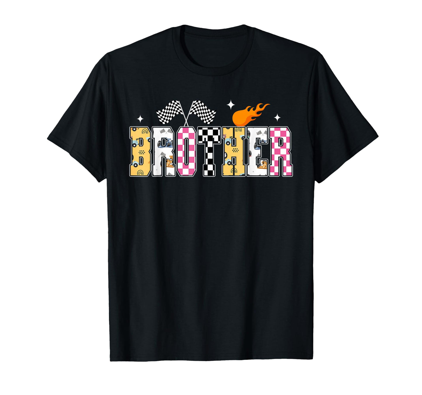 Brother Pit Crew Racing Car Birthday T-Shirt - Trendy Graphic for Adults - T-Shirt, Sweatshirt, Hoodie