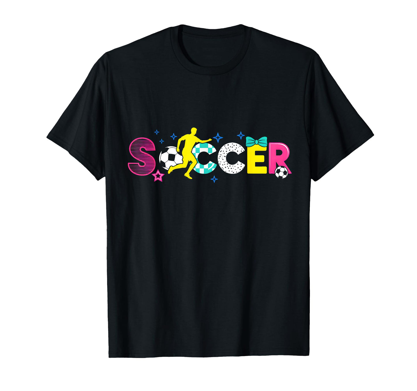 Soccer Coquette Bow Game Day Soccer T-Shirt - Novelty Apparel Men Women - T-Shirt, Sweatshirt, Hoodie