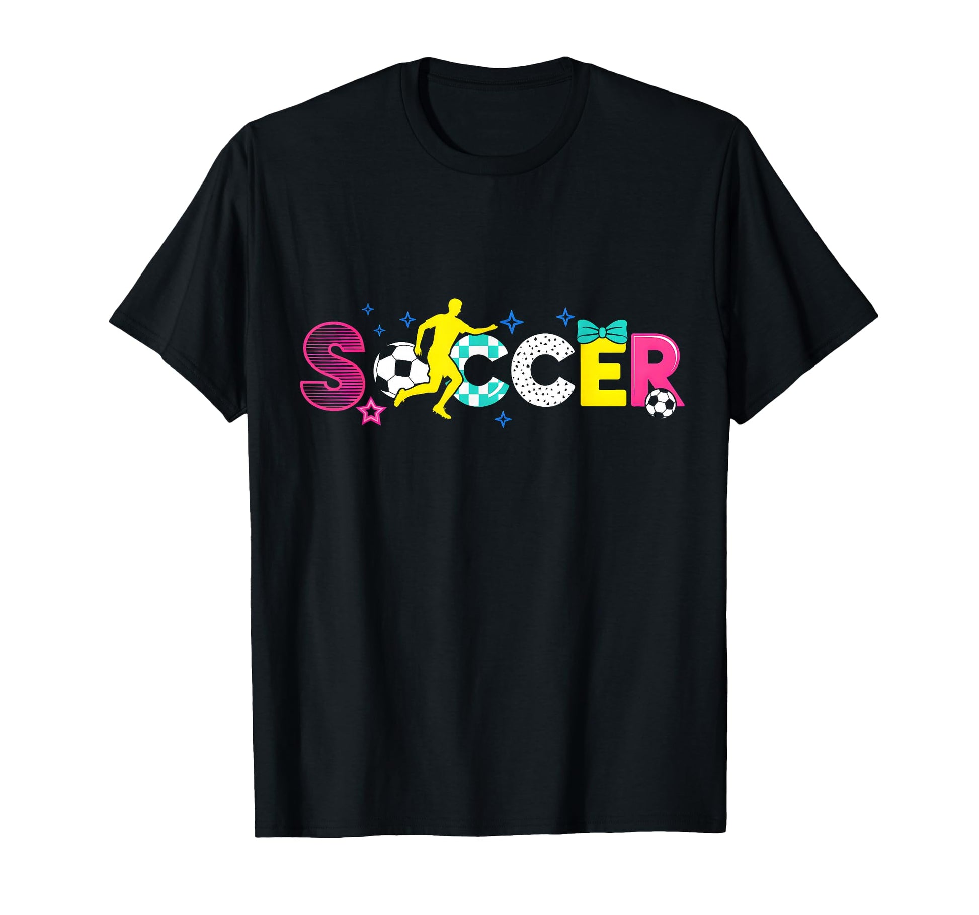 Soccer Coquette Bow Game Day Soccer T-Shirt - Novelty Apparel Men Women - T-Shirt, Sweatshirt, Hoodie