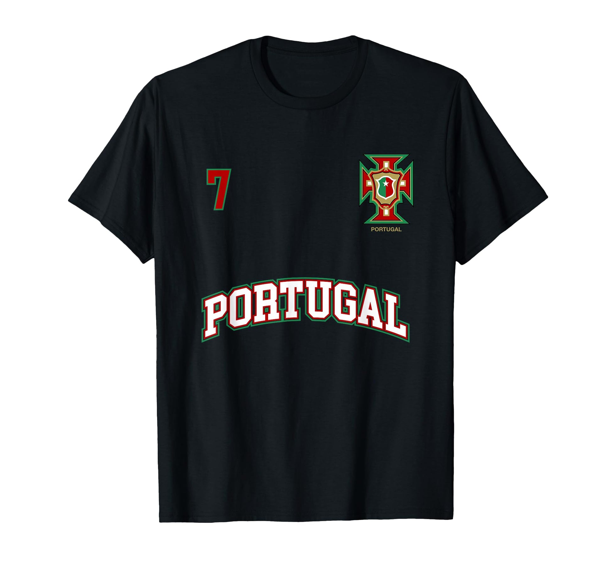 Portugal Number 7 Back Soccer Team T-Shirt - Minimalist Print Men Women - T-Shirt, Sweatshirt, Hoodie