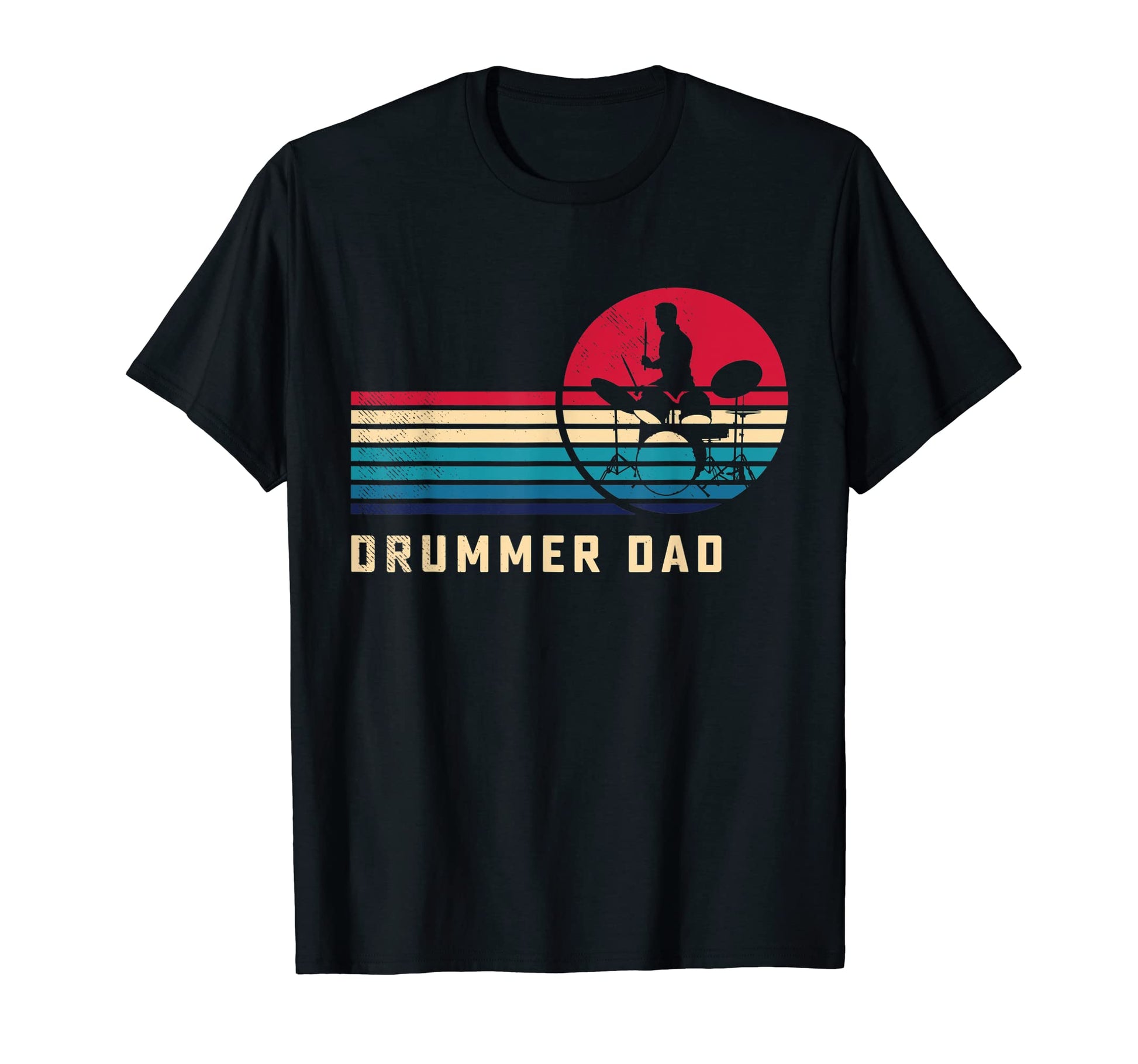 Drummer Musician Dad Love Art T-Shirt - Fun Novelty Design Men Women - T-Shirt, Sweatshirt, Hoodie